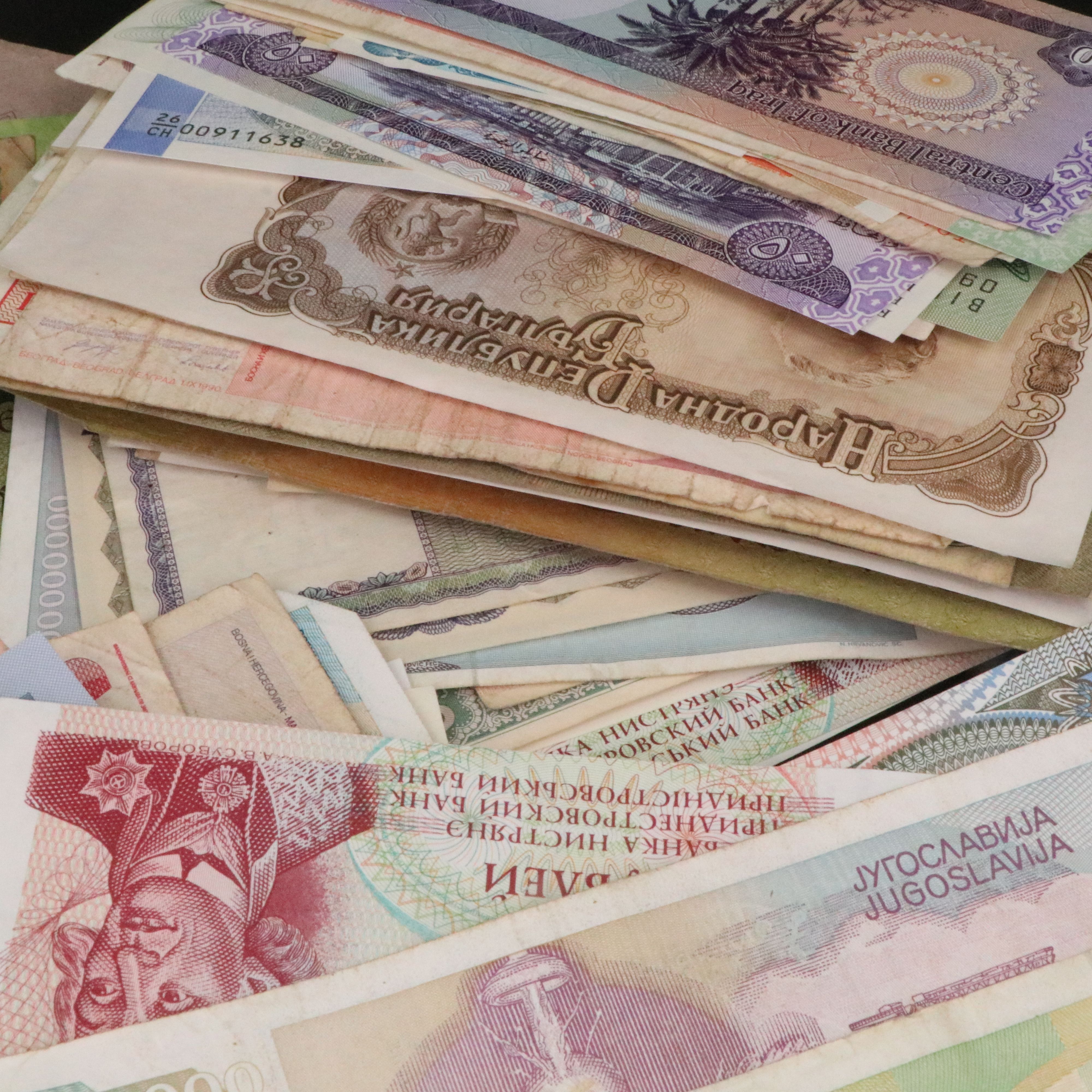 Collection of Modern Foreign Currency From Around the World