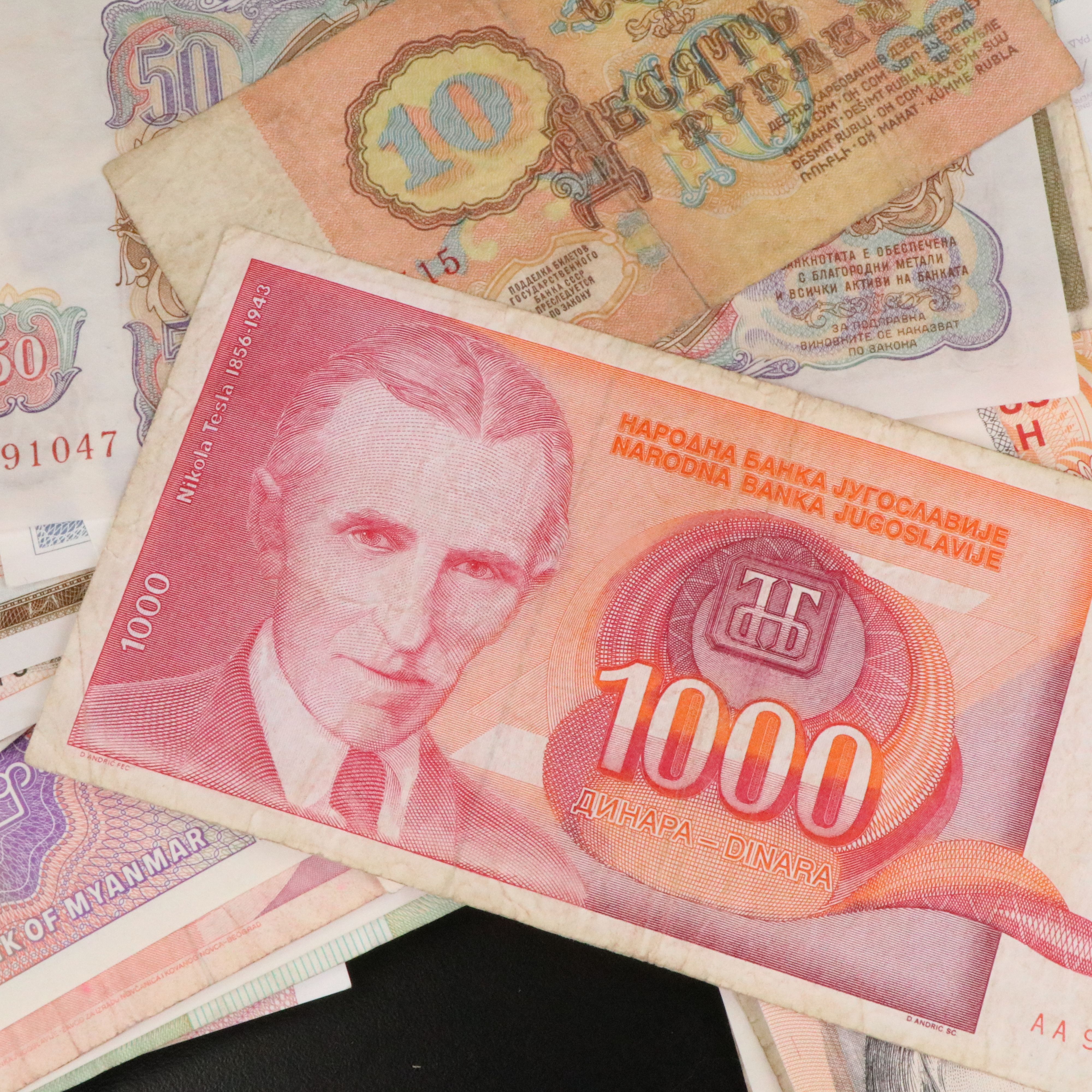 Collection of Modern Foreign Currency From Around the World