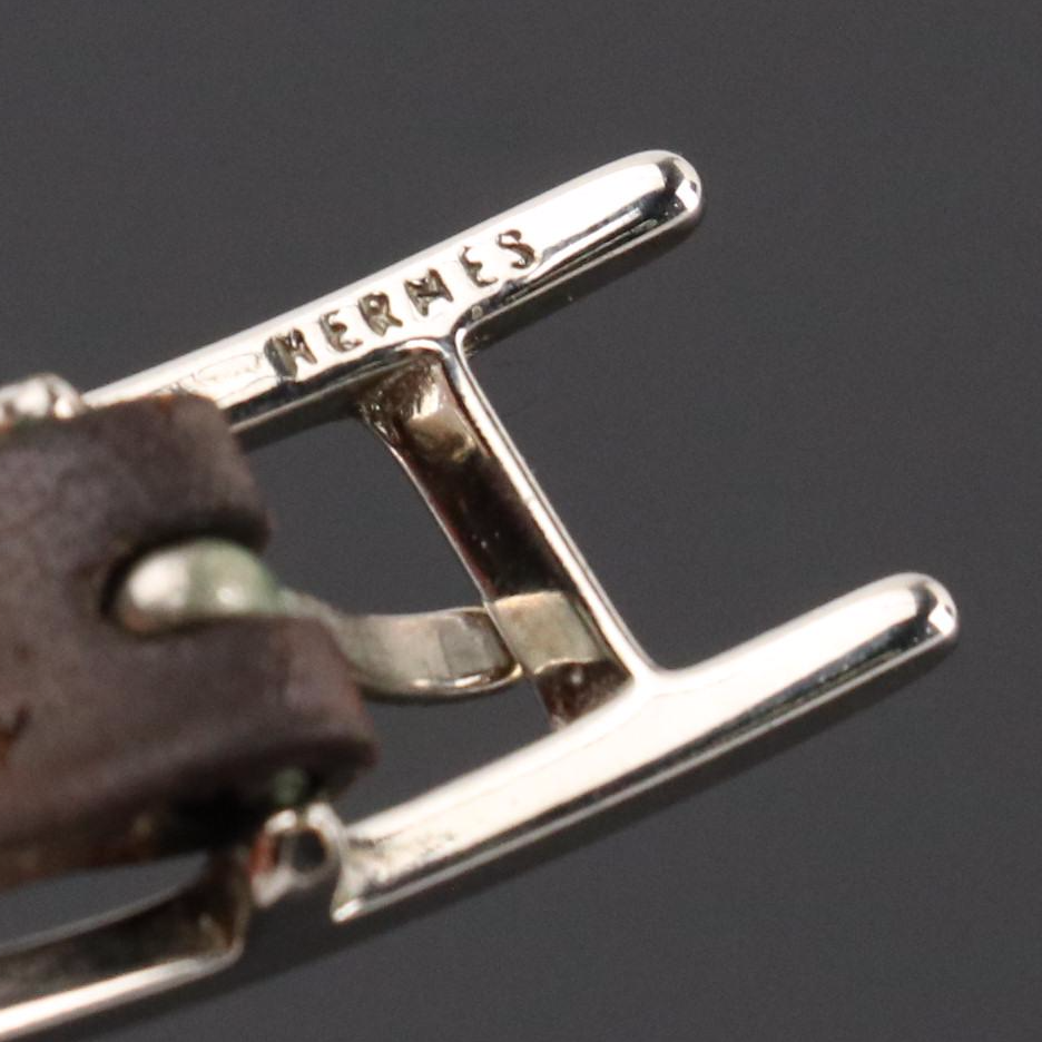 Hermès Hapi Bracelet in Tadelakt Leather