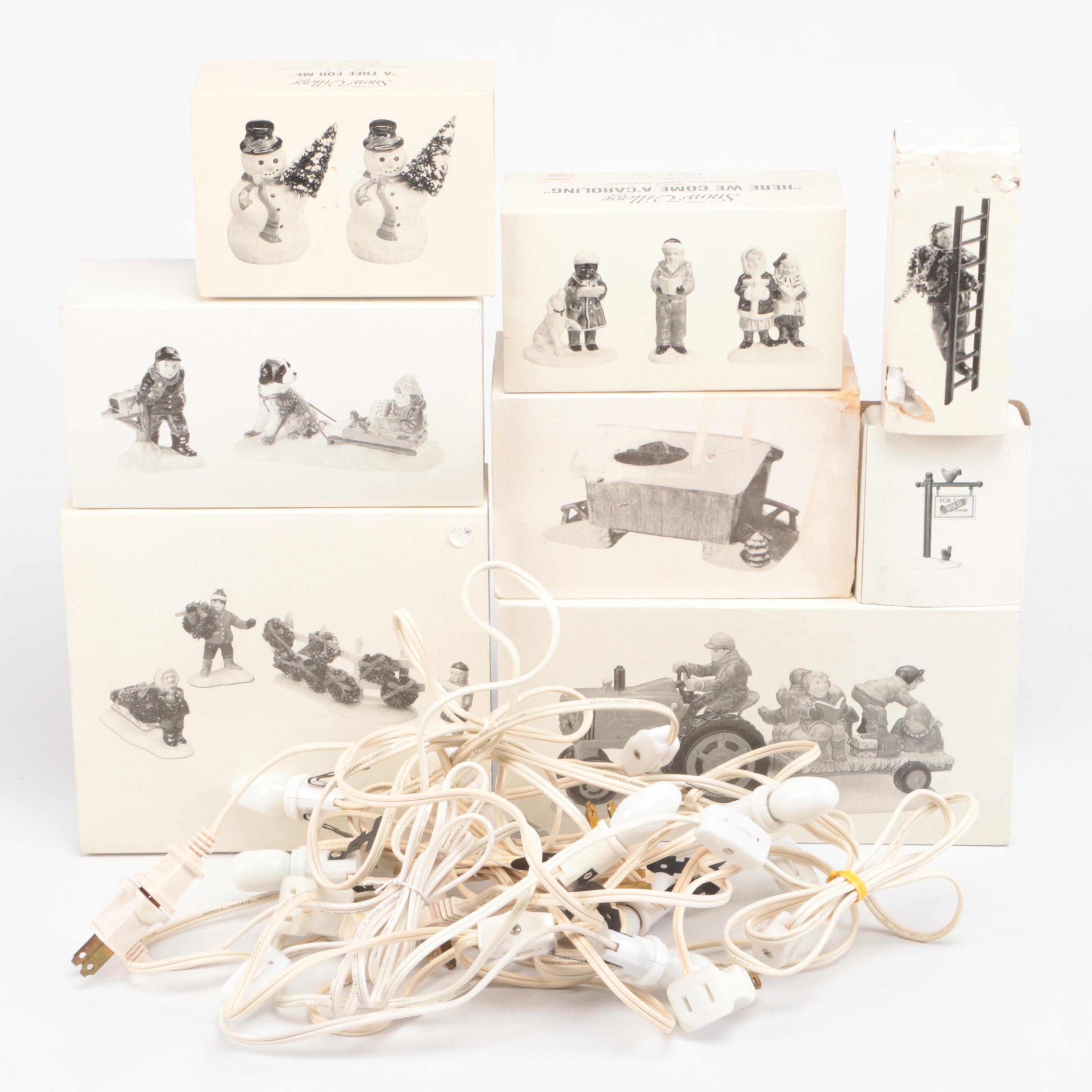 Dept. 56 "Caroling At The Farm" Snow Village Scene with Other Christmas Figures