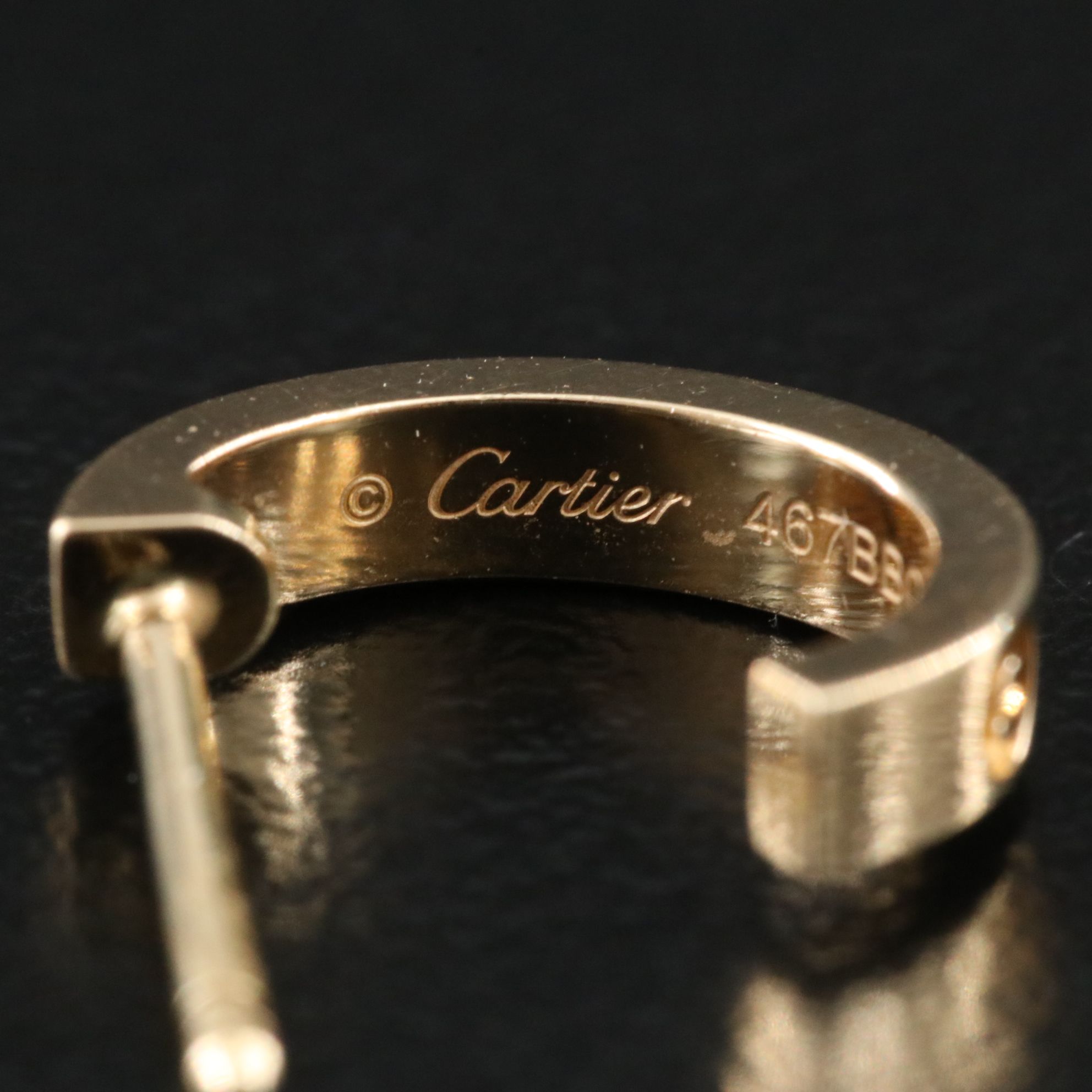 Cartier LOVE 18K Small Hoop Earrings