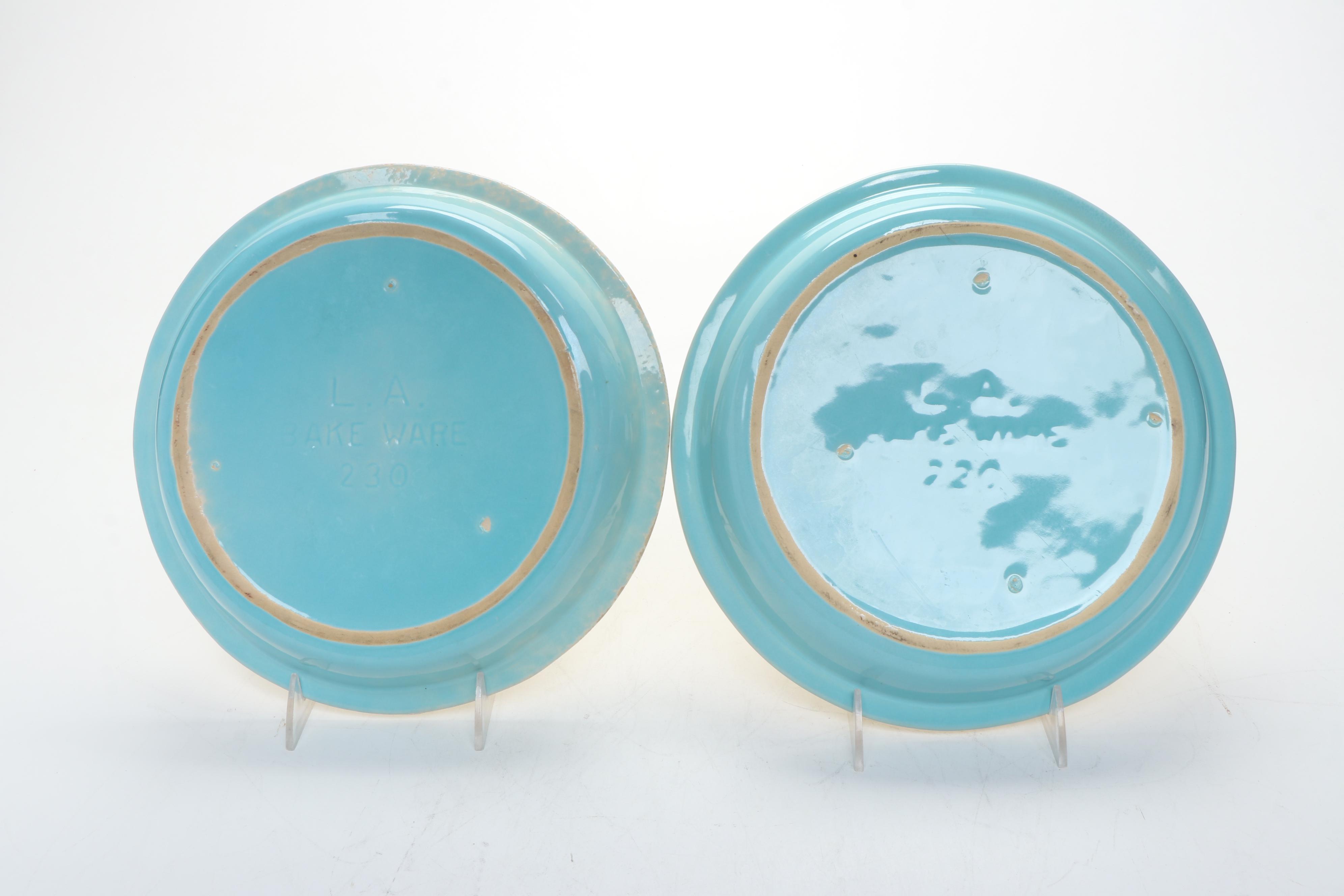 McCoy Pottery with Other Ceramic Plates and Cookware