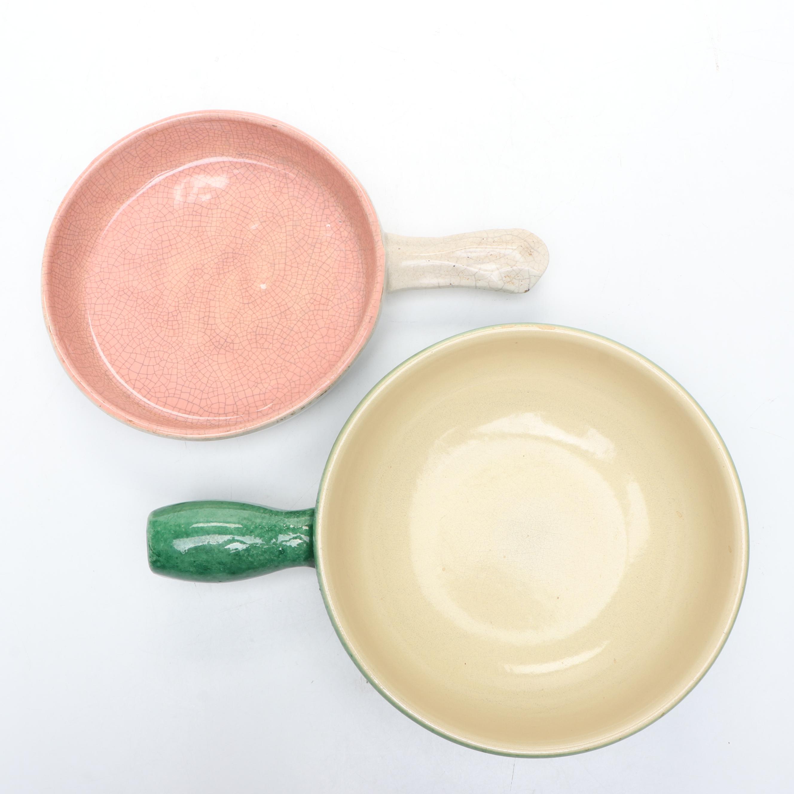 McCoy Pottery with Other Ceramic Plates and Cookware