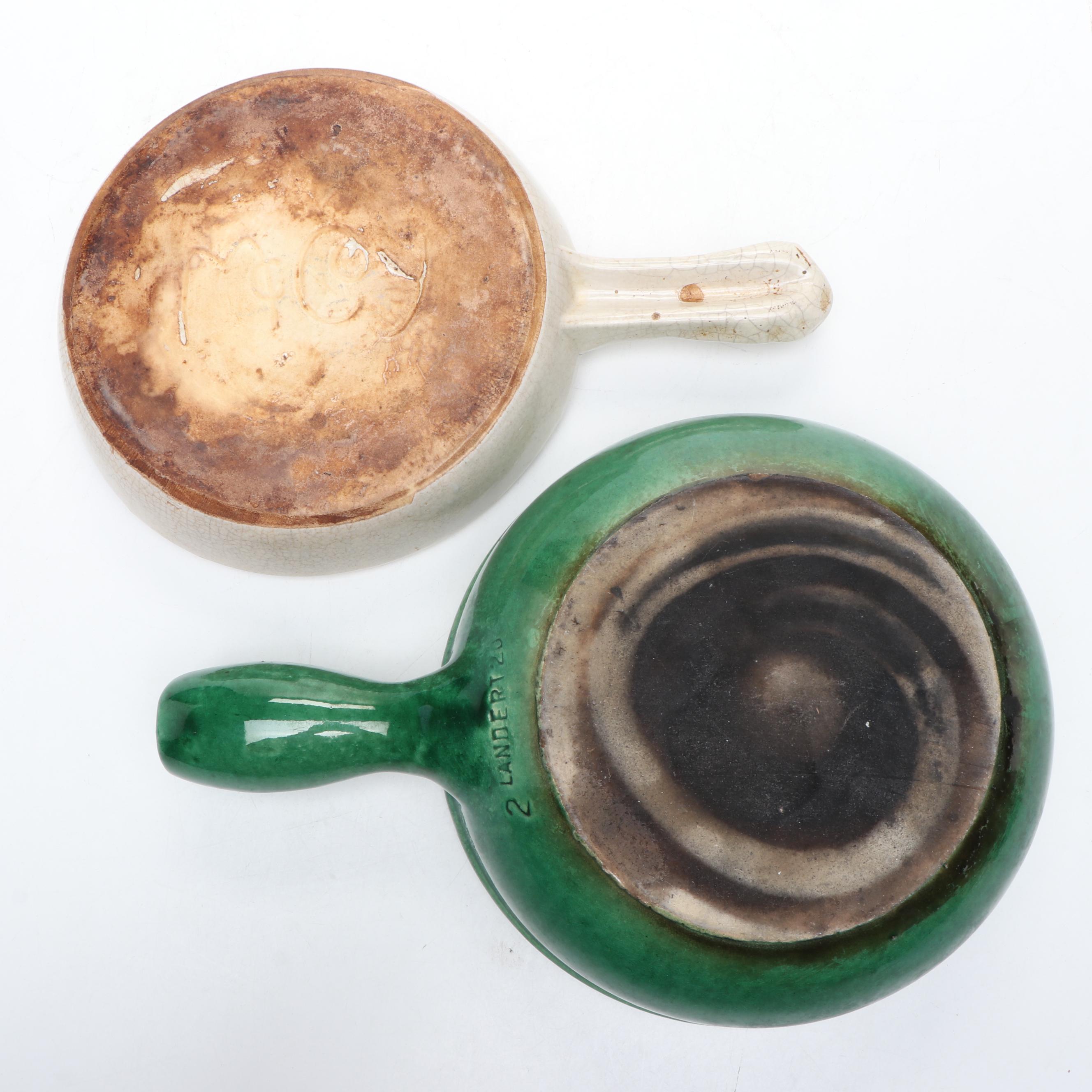 McCoy Pottery with Other Ceramic Plates and Cookware