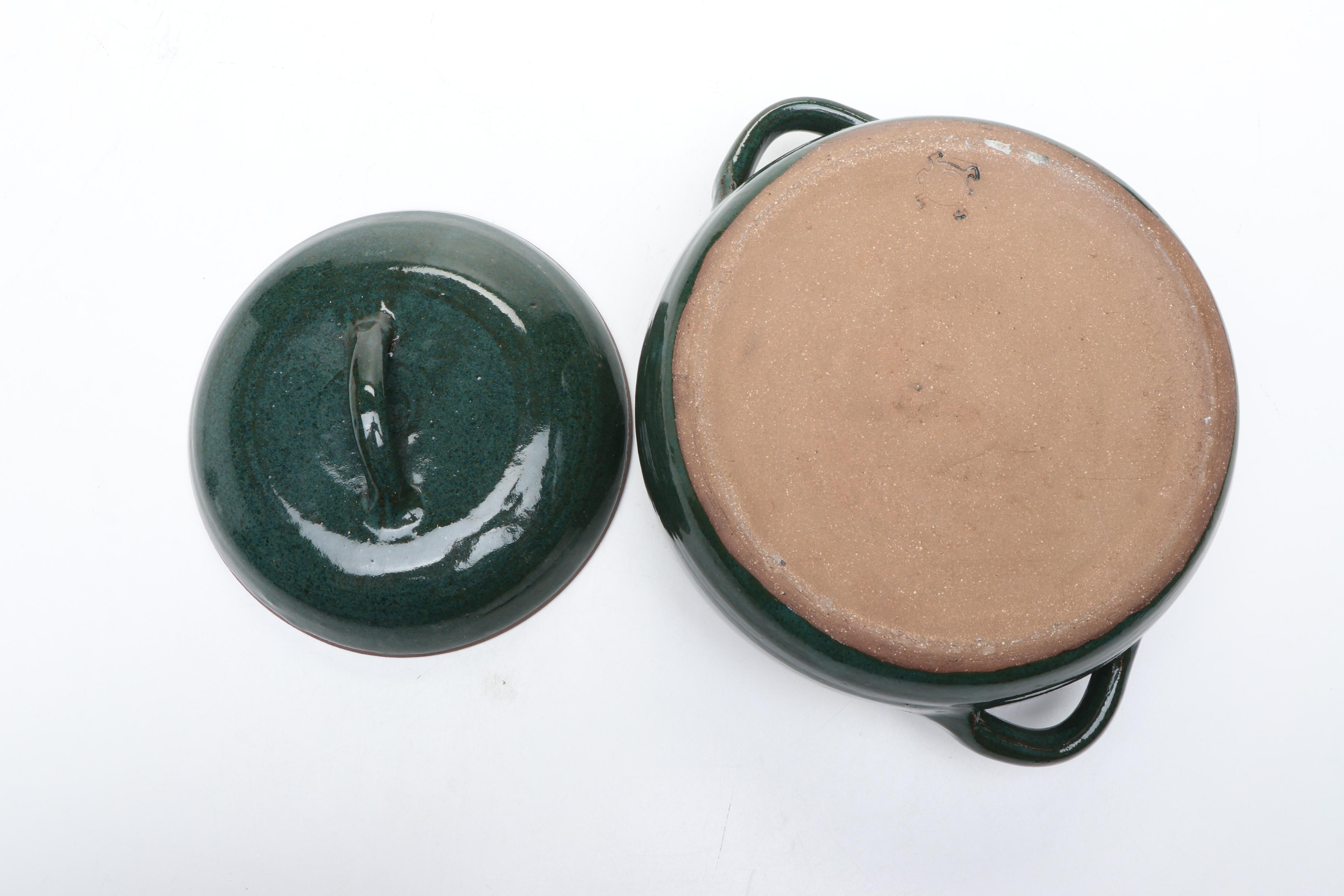 McCoy Pottery with Other Ceramic Plates and Cookware