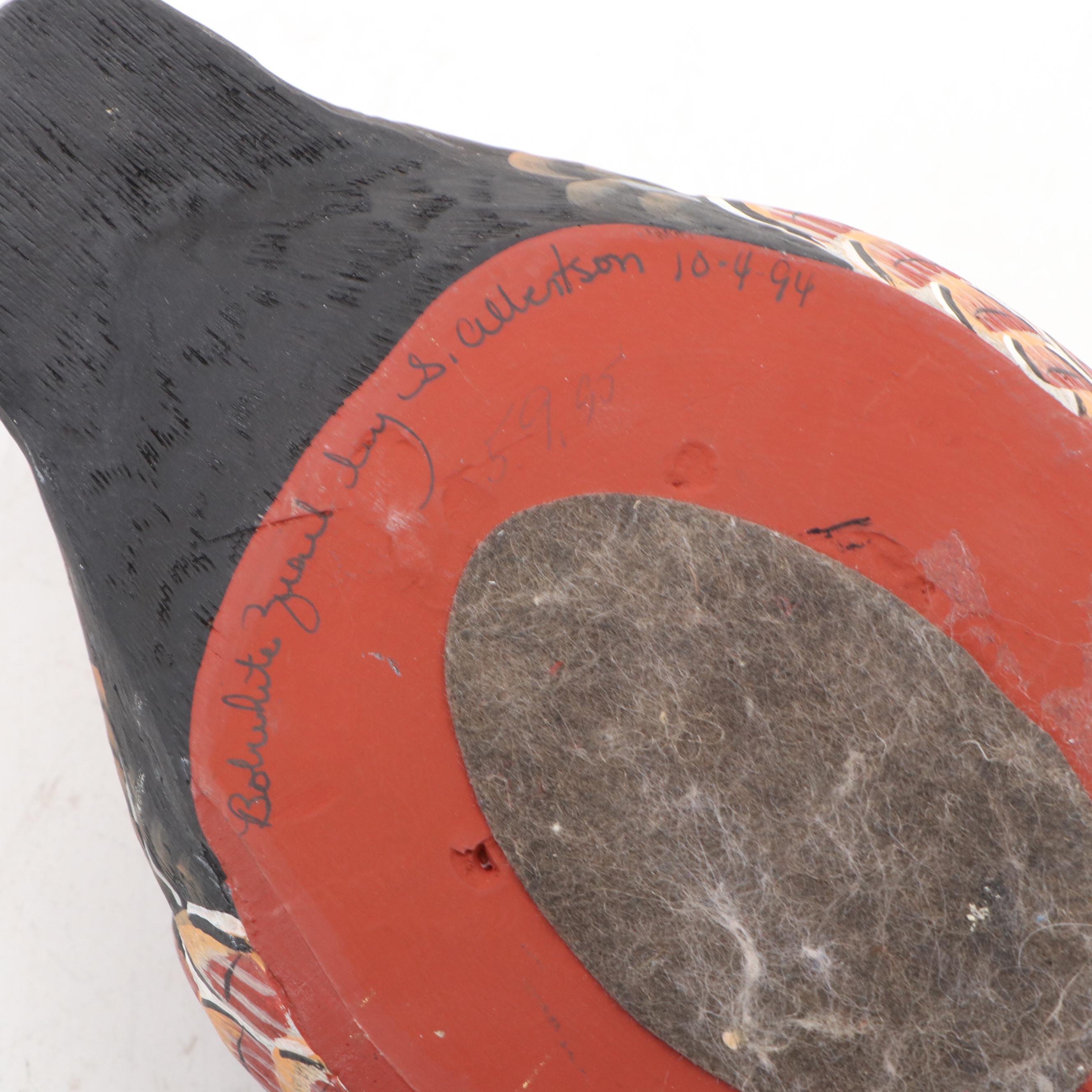 Hand-Painted Wood Northern Bobwhite Quails and Ducks