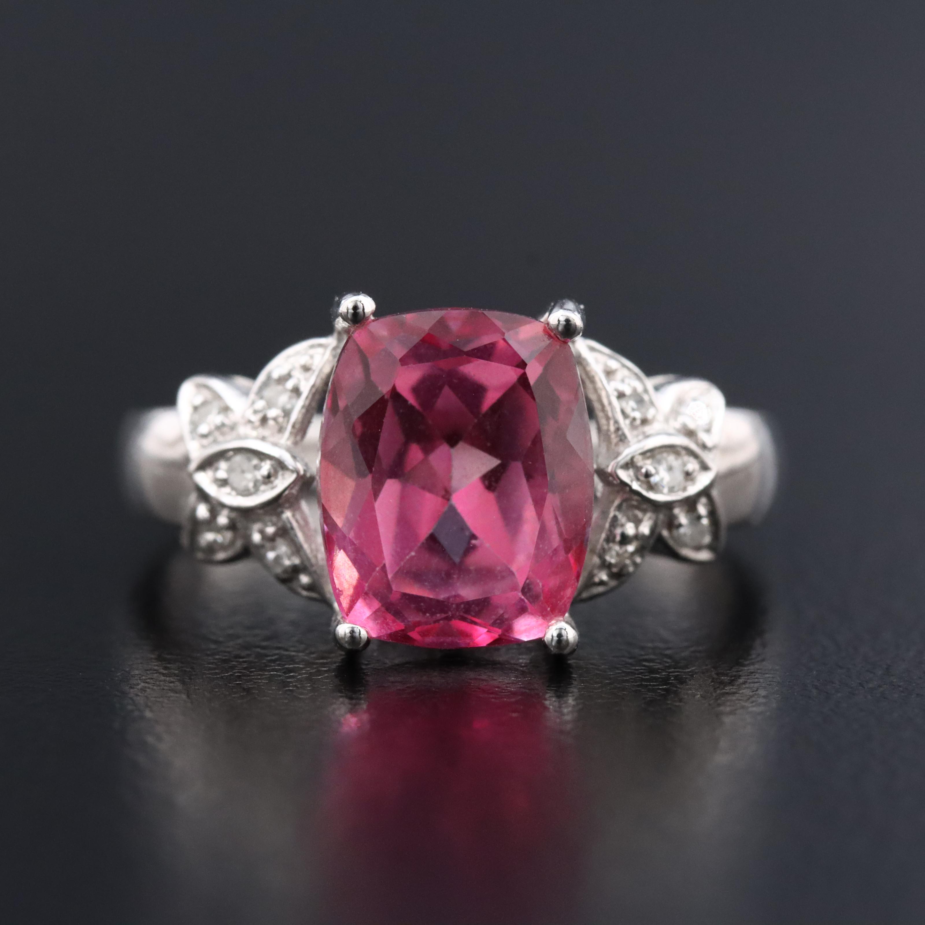 10K Topaz and Diamond Ring