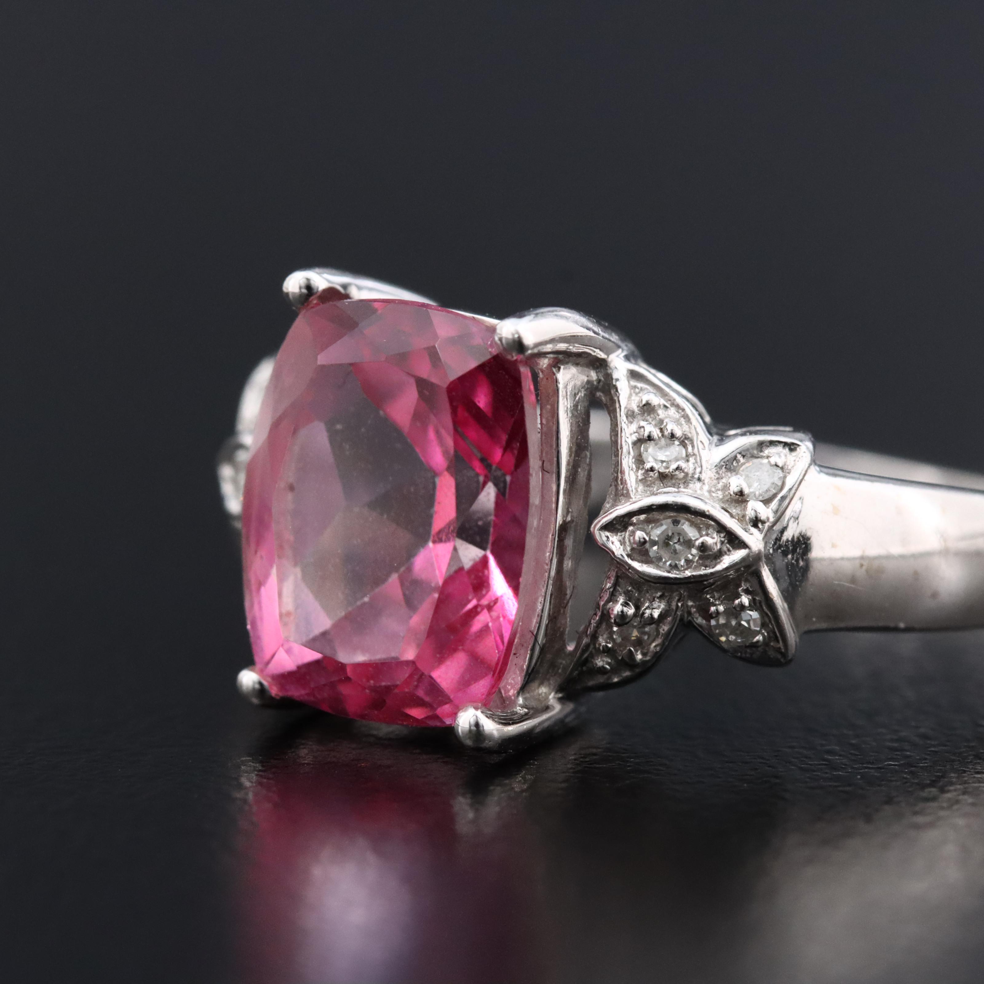 10K Topaz and Diamond Ring