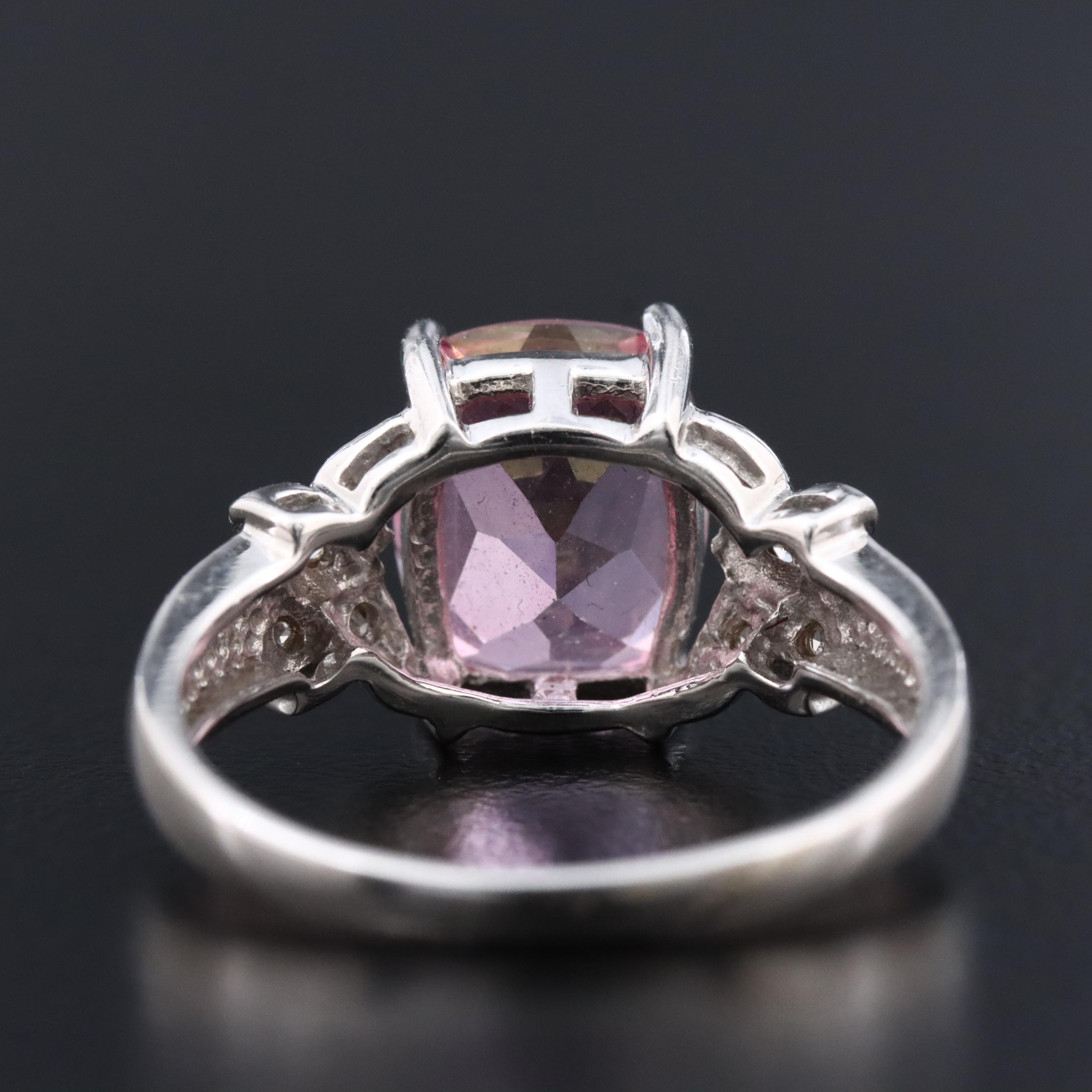 10K Topaz and Diamond Ring