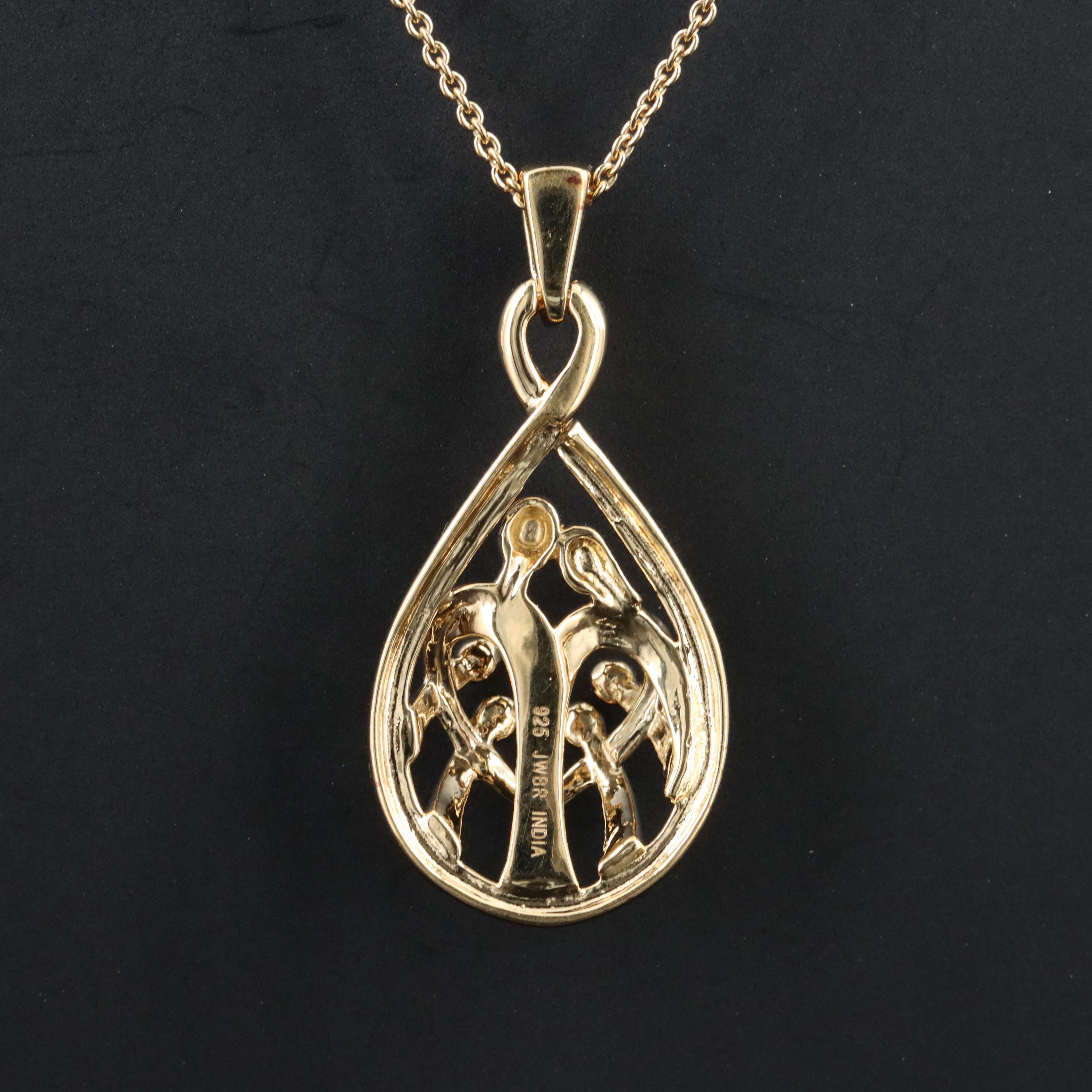 Sterling Family Pendant Necklace