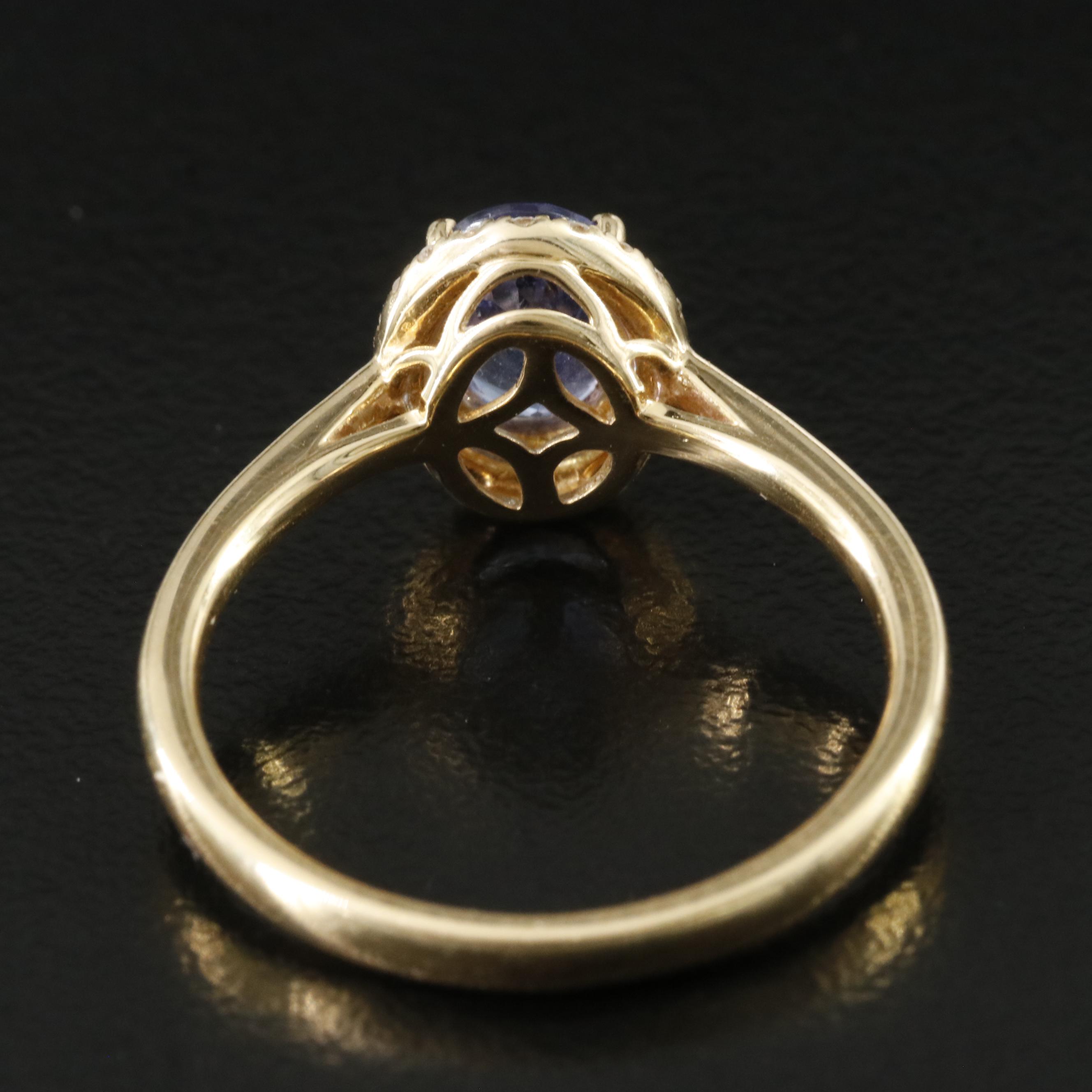 ILIANA 18K Tanzanite and Diamond Ring