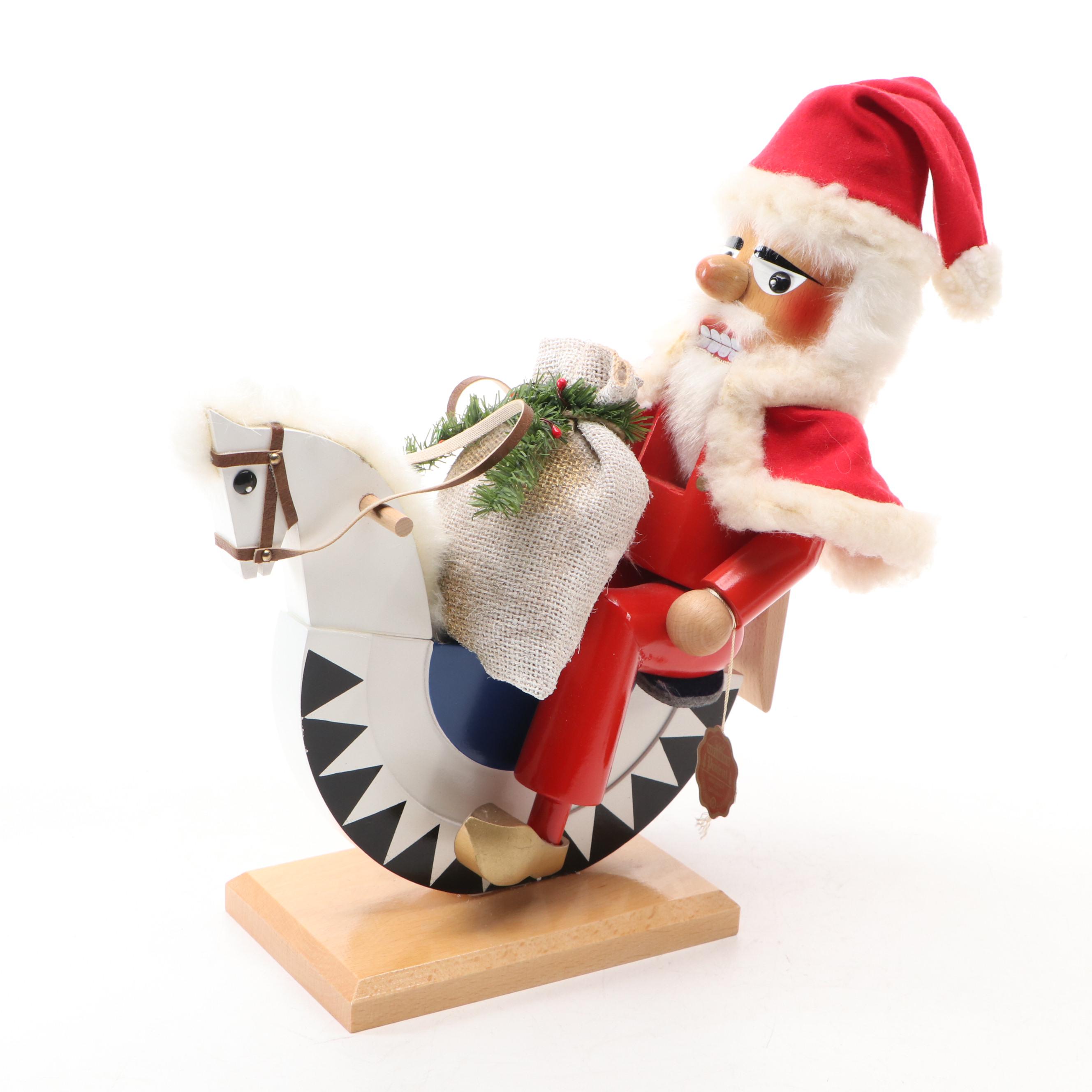 Steinbach German Handmade Santa Claus Wood Nutcrackers