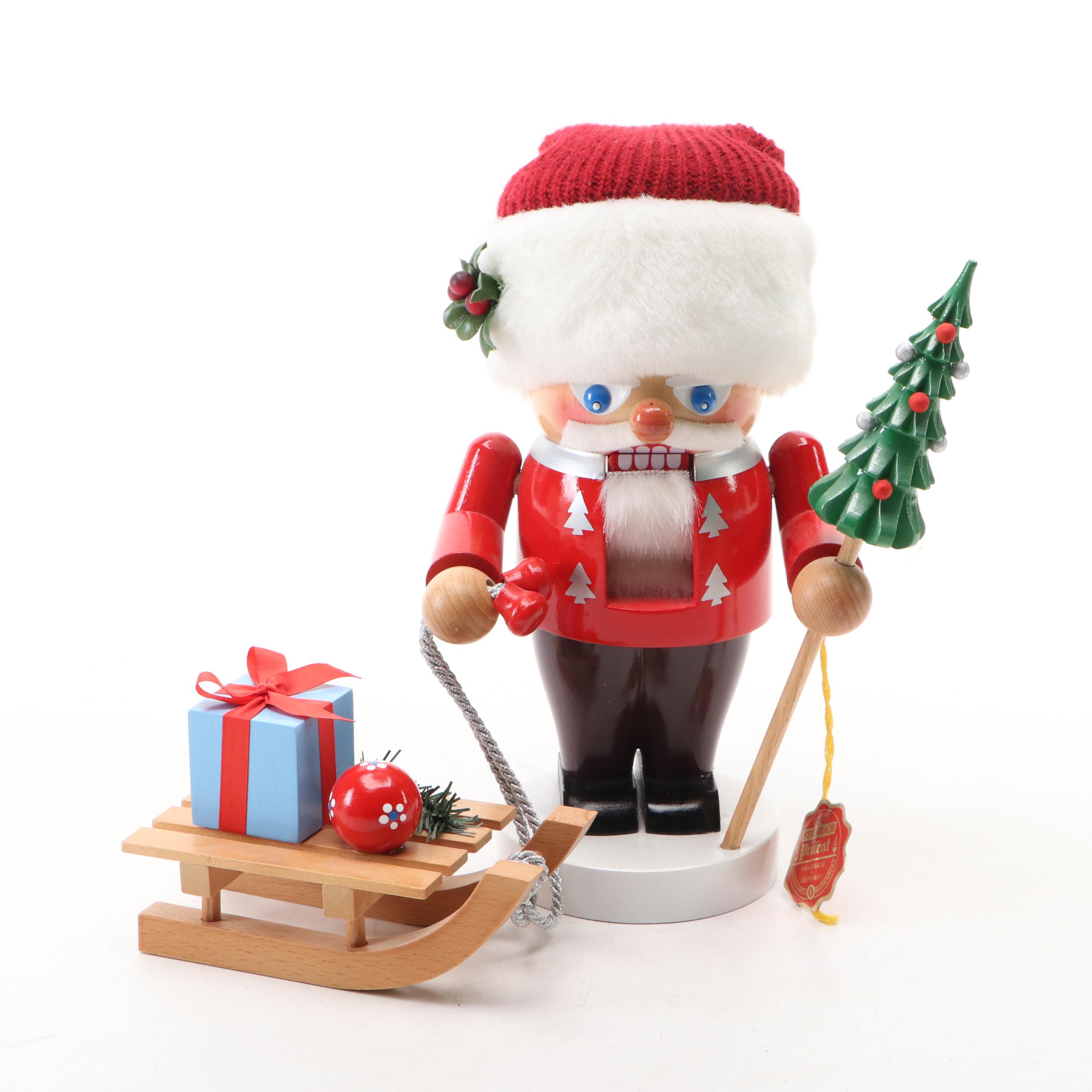 Steinbach German Handmade Santa Claus Wood Nutcrackers