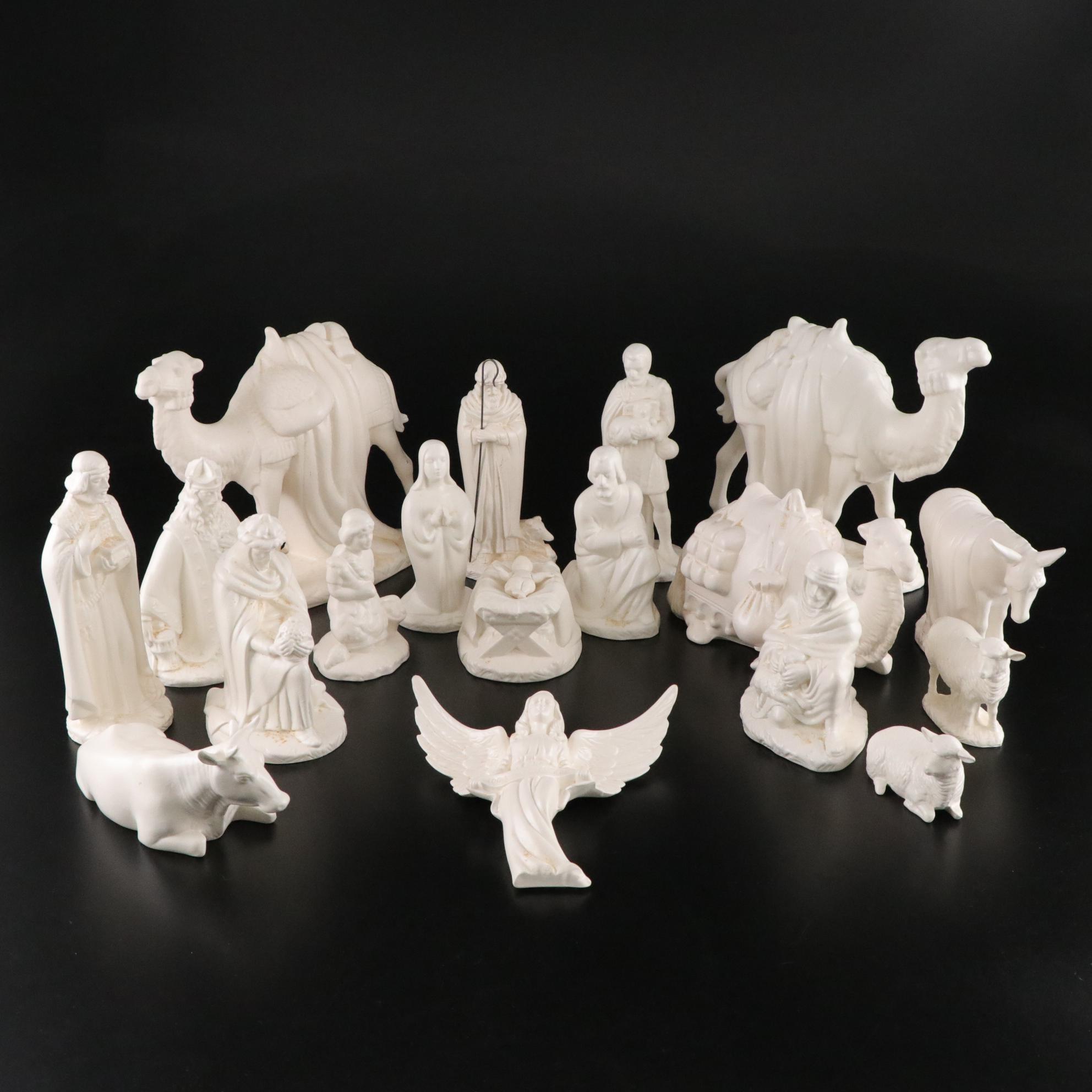 Holland Mold Ceramic Nativity Figurines