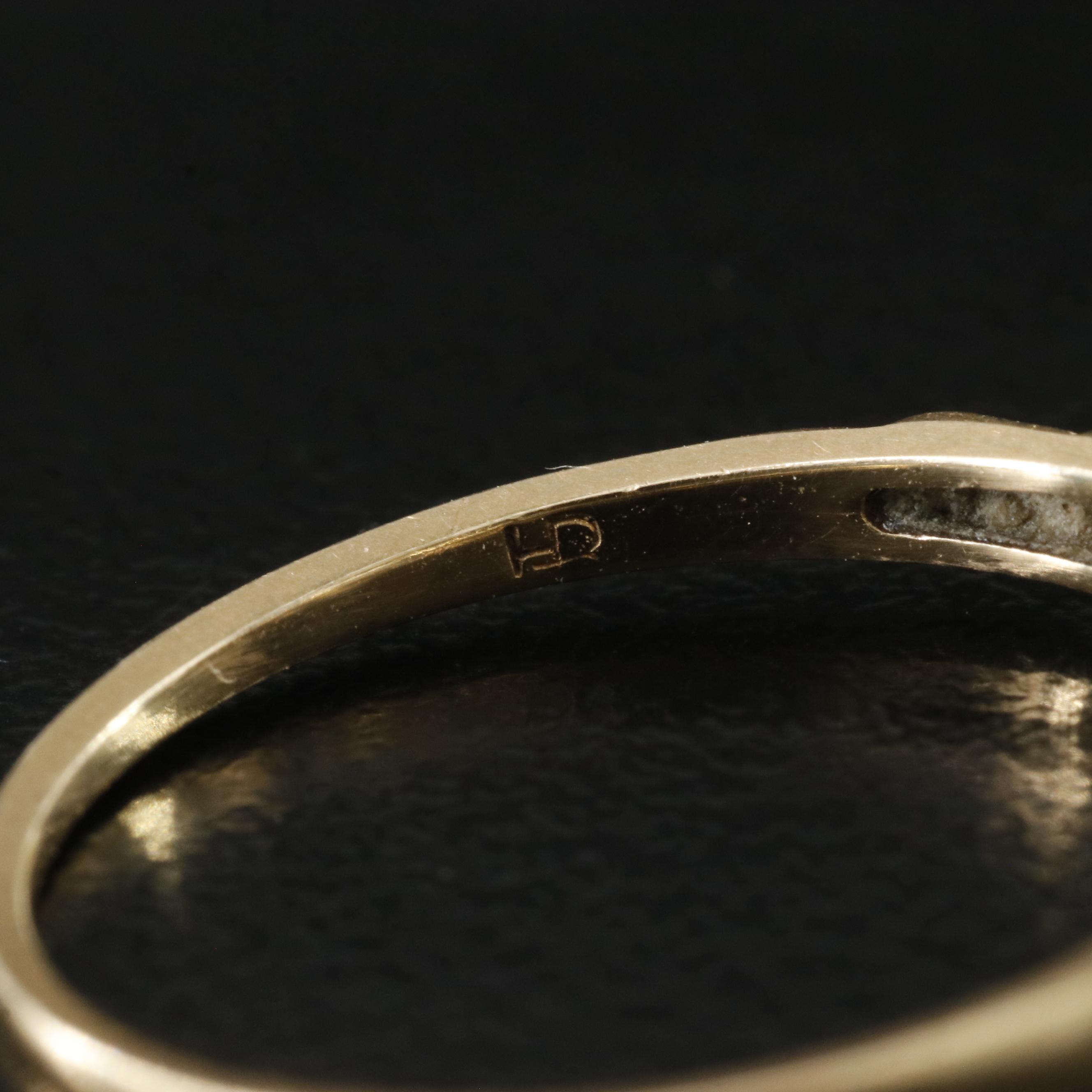 14K 0.06 CT Diamond Ring