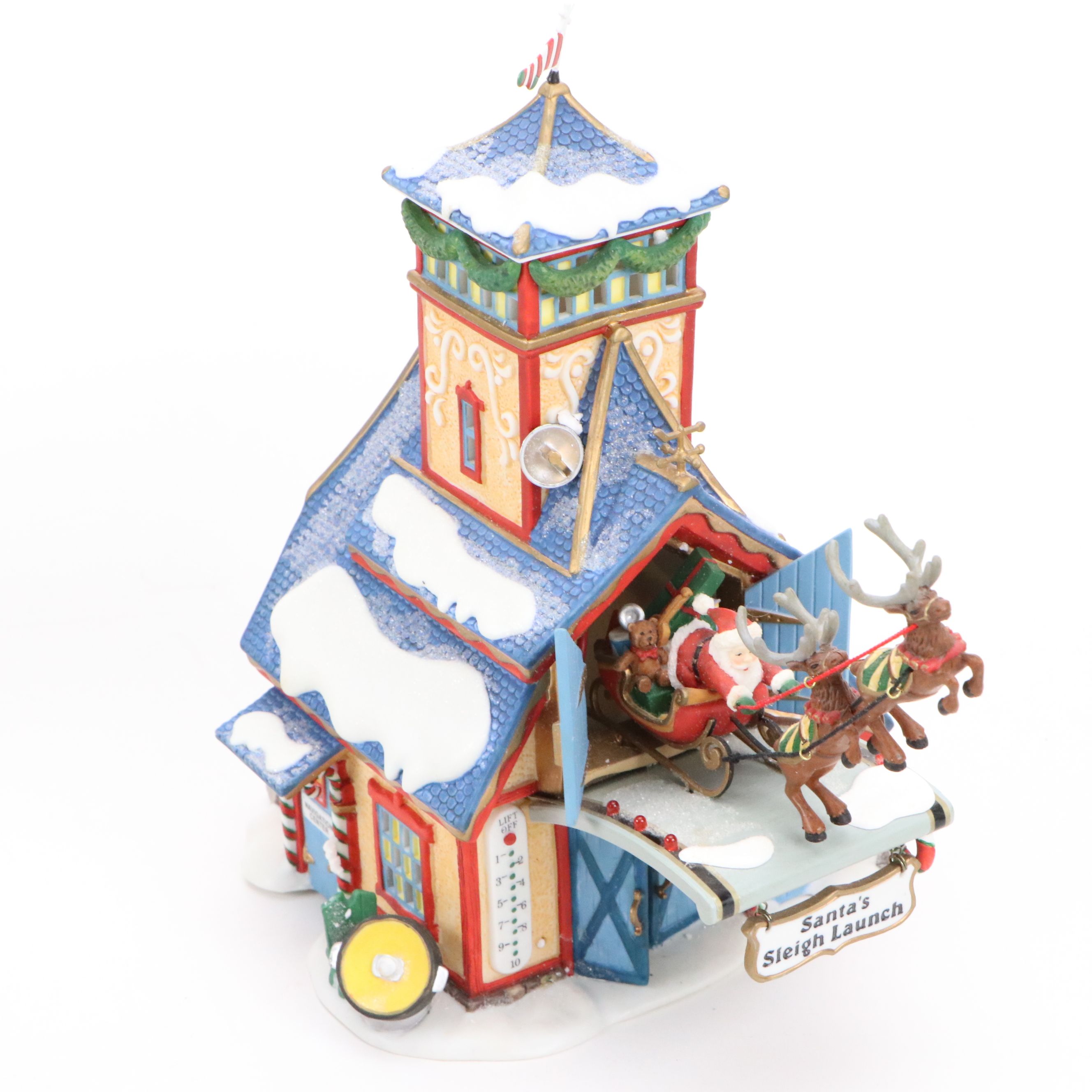 Department 56 "Santa's Sleigh Launch" and More North Pole Series Decor