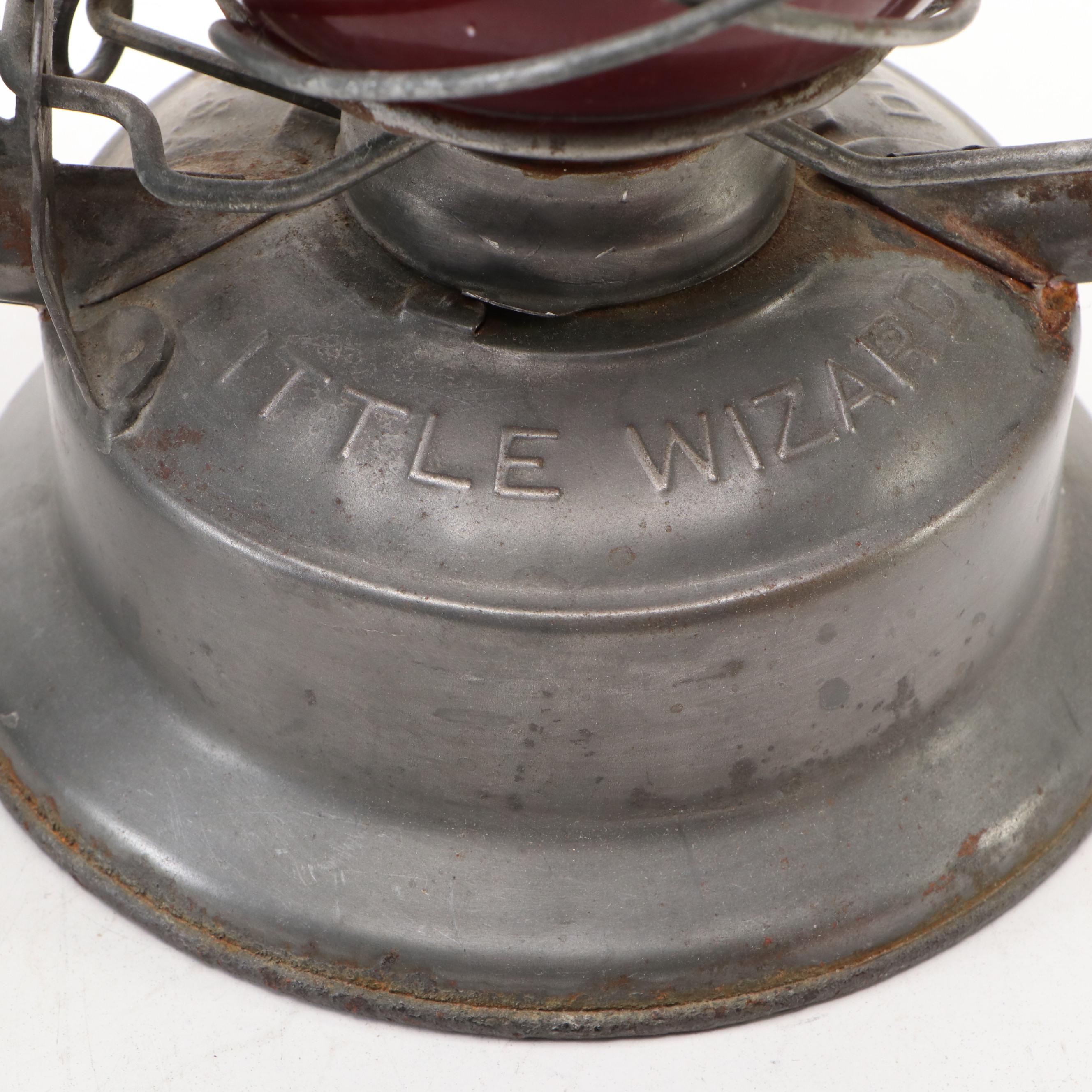 Dietz "Little Wizard" Kerosene Lantern with Winged Wheel and Other Lantern