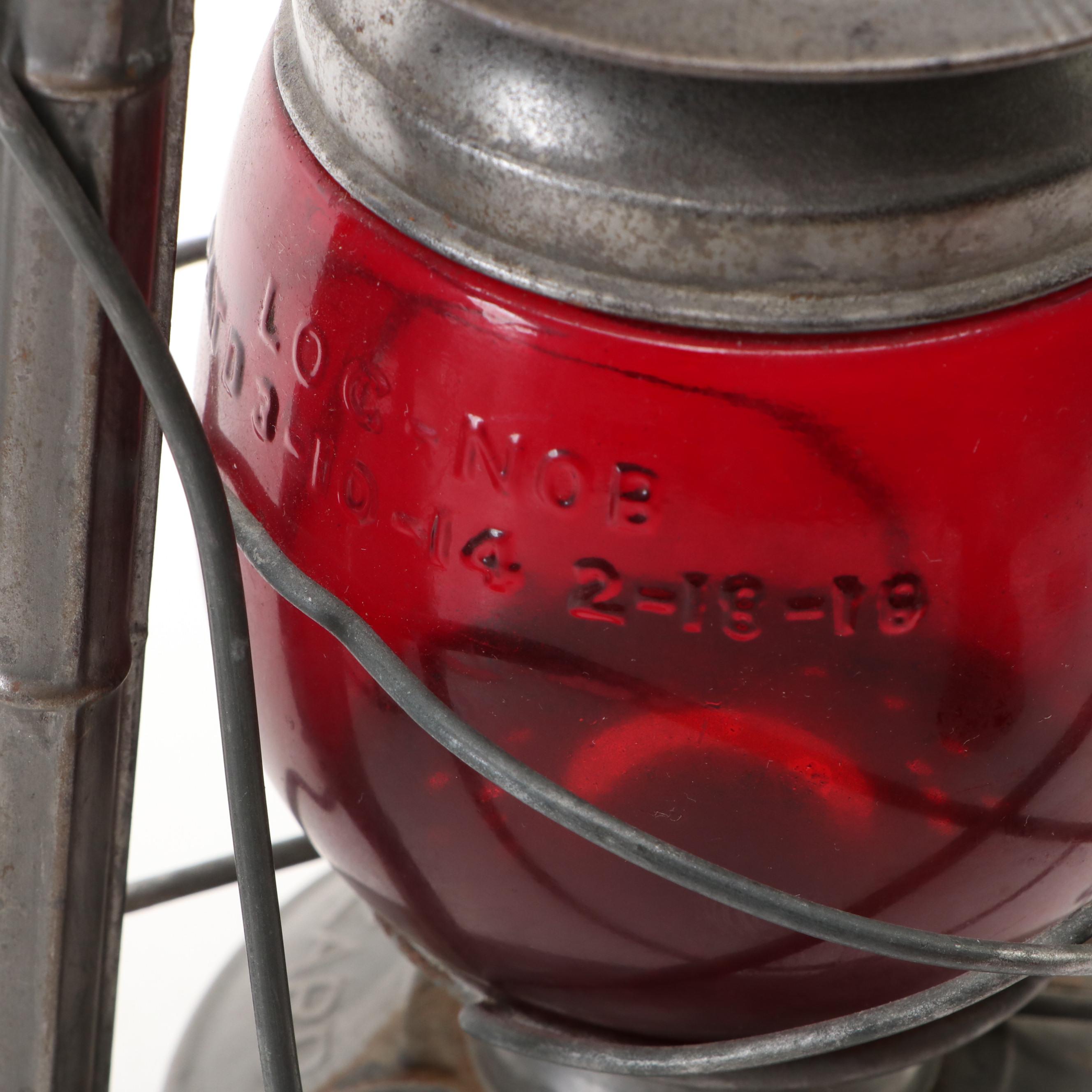 Dietz "Little Wizard" Kerosene Lantern with Winged Wheel and Other Lantern