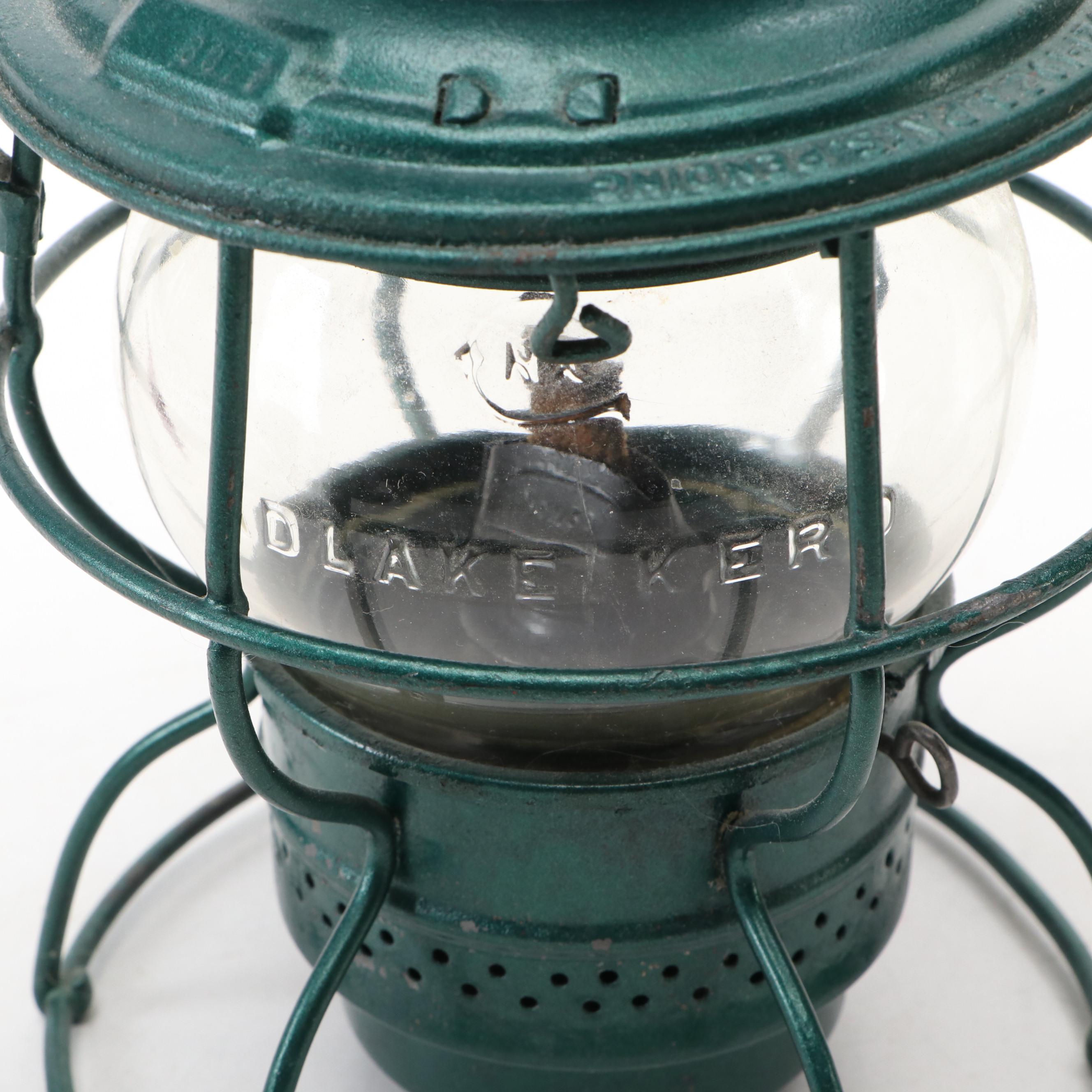 Dietz "Little Wizard" Kerosene Lantern with Winged Wheel and Other Lantern