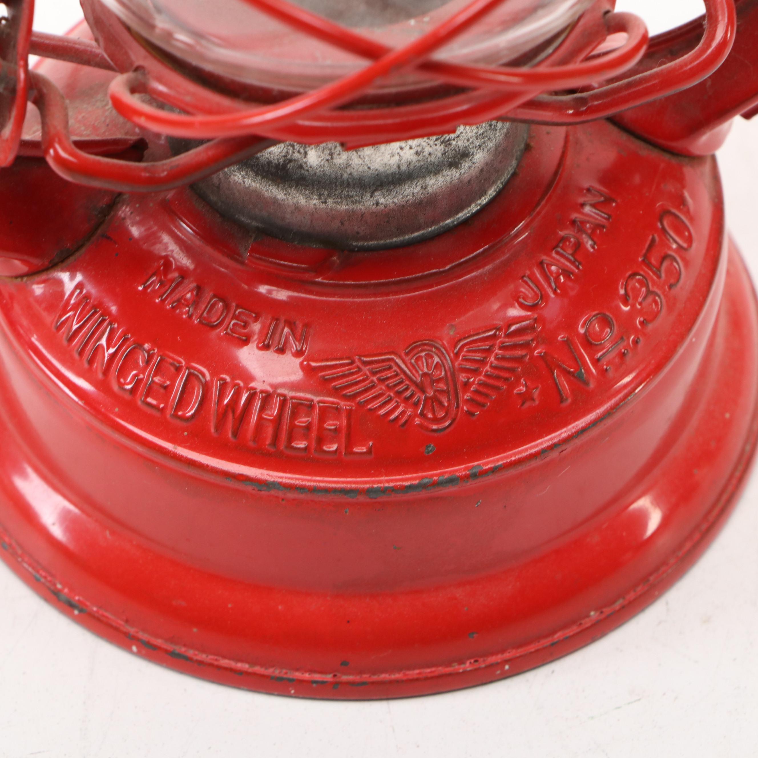 Dietz "Little Wizard" Kerosene Lantern with Winged Wheel and Other Lantern