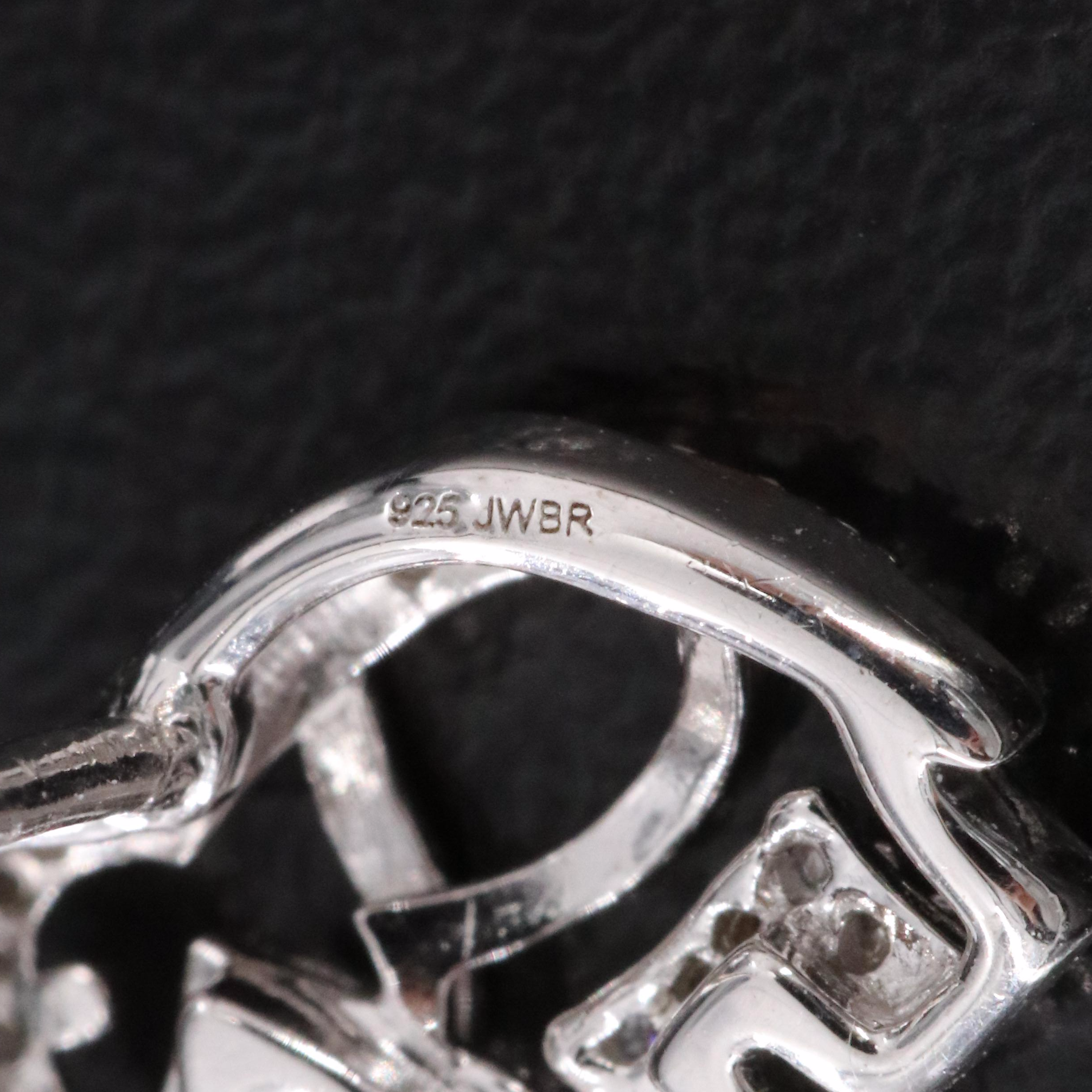 Sterling Diamond Elephant Earrings