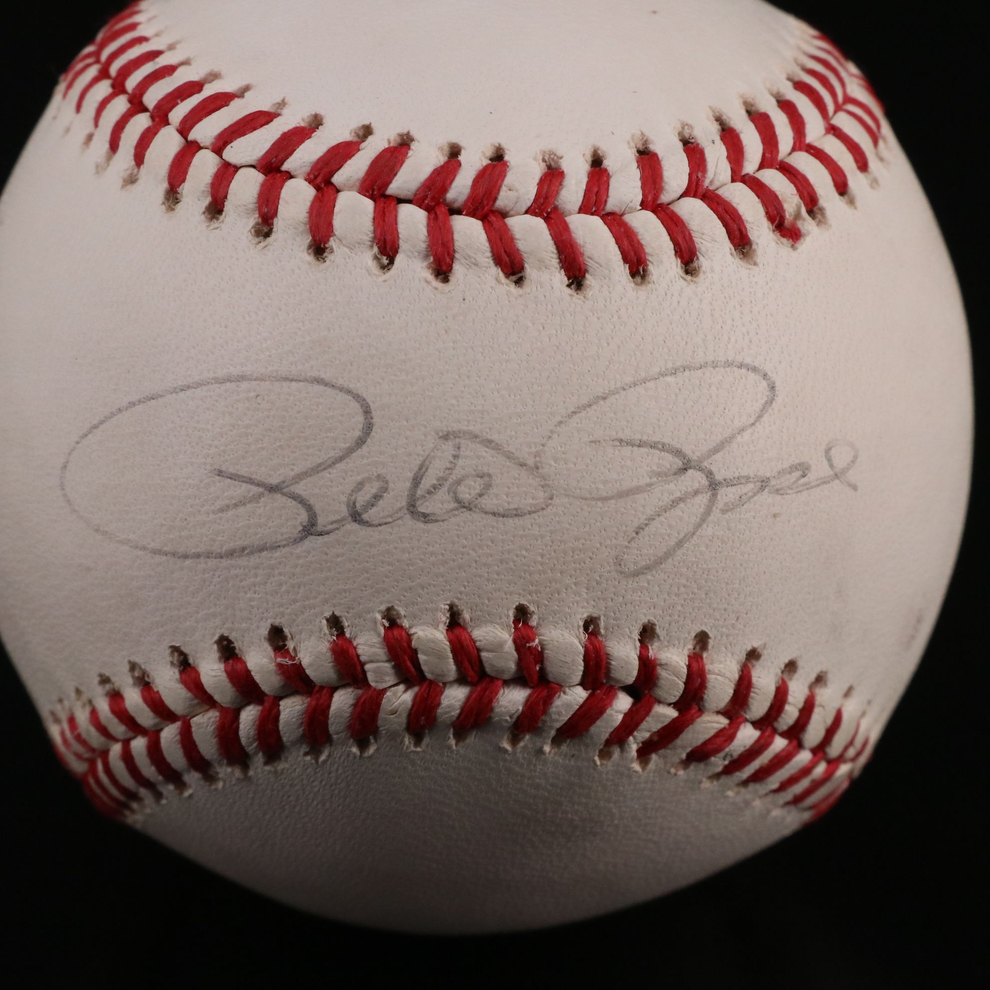 Pete Rose Signed Rawlings Official National League Baseball