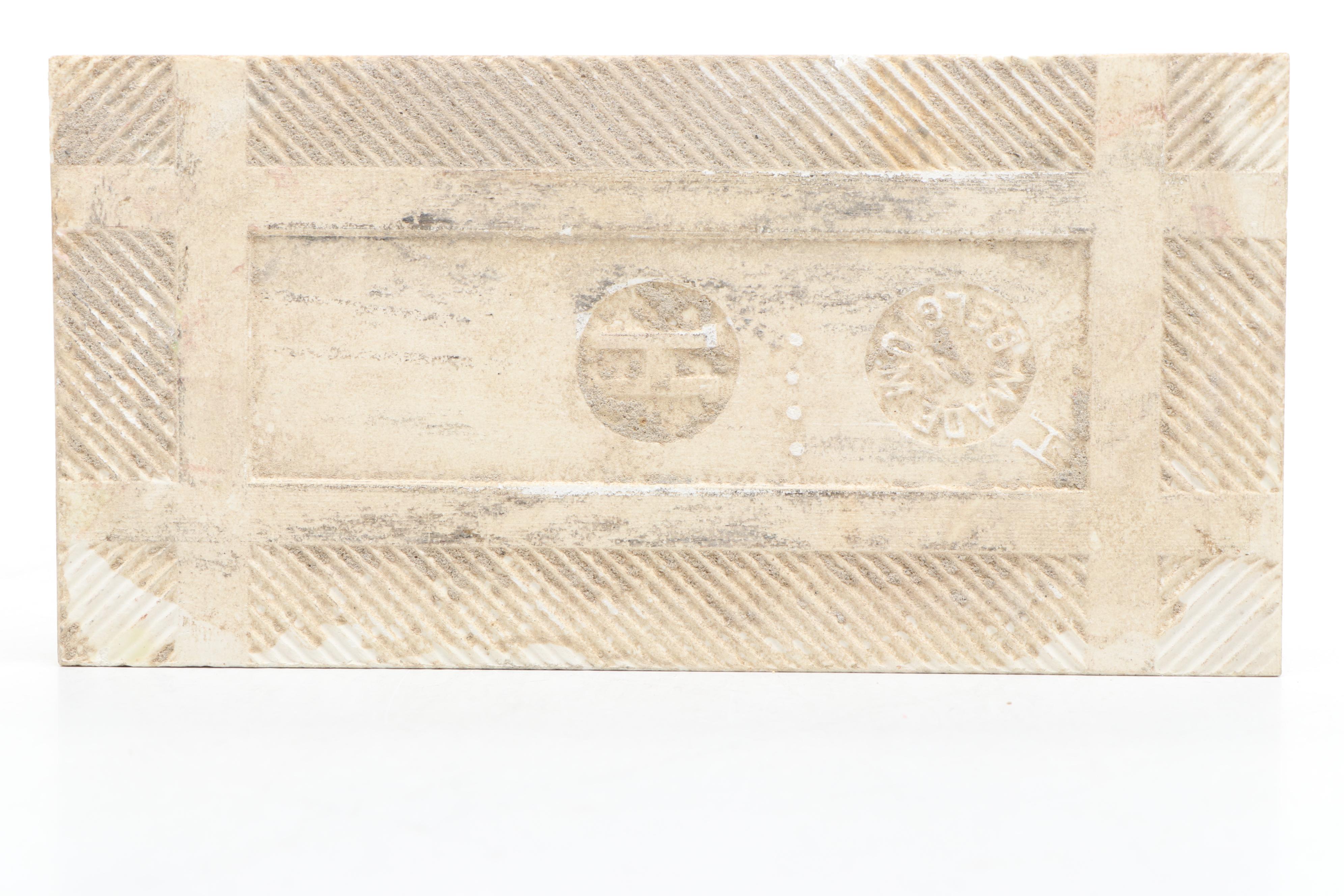 Manhattan Electrical Supply Co Metal Voltmeter with Ceramic Tile and Other Décor