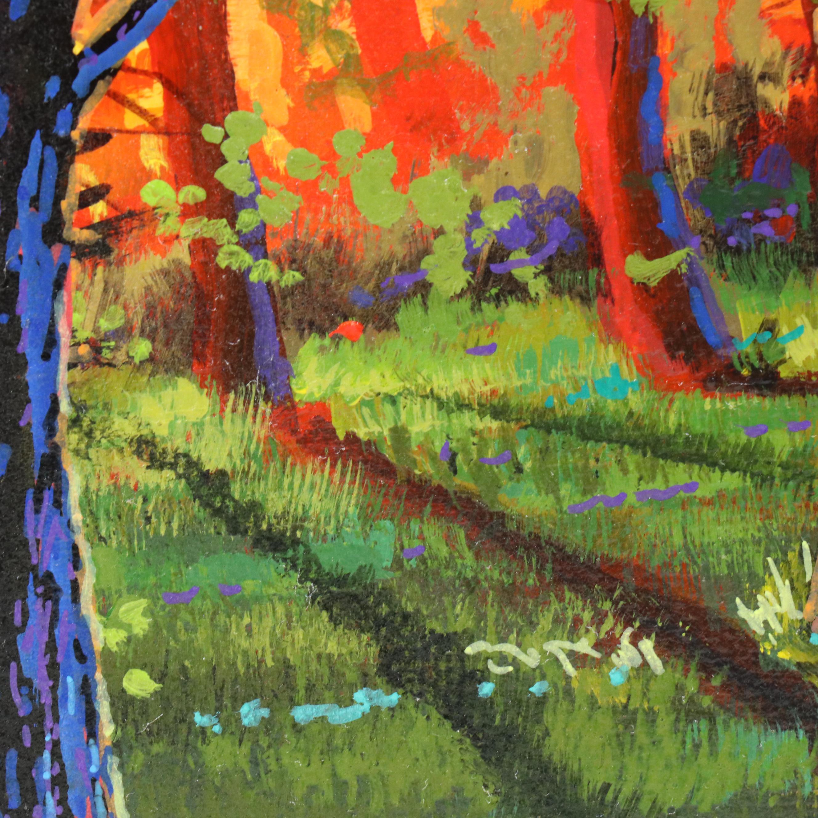 Doug "Bumo" Johnpeer Sunset Landscape Oil Painting, 2025