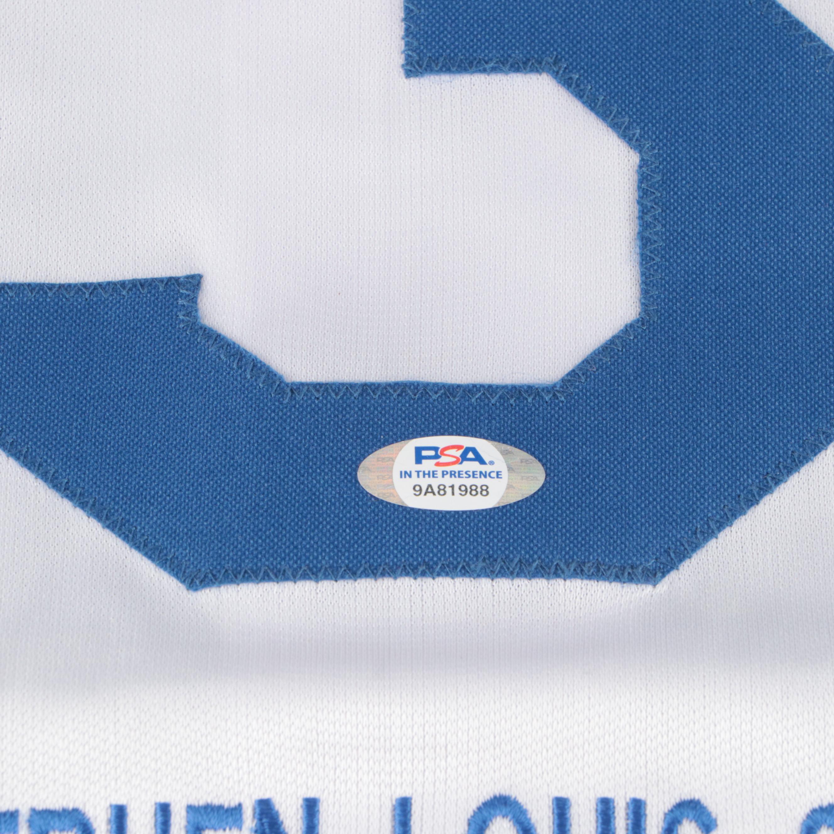 Steve Sax Signed Los Angeles Dodgers Baseball Jersey, PSA