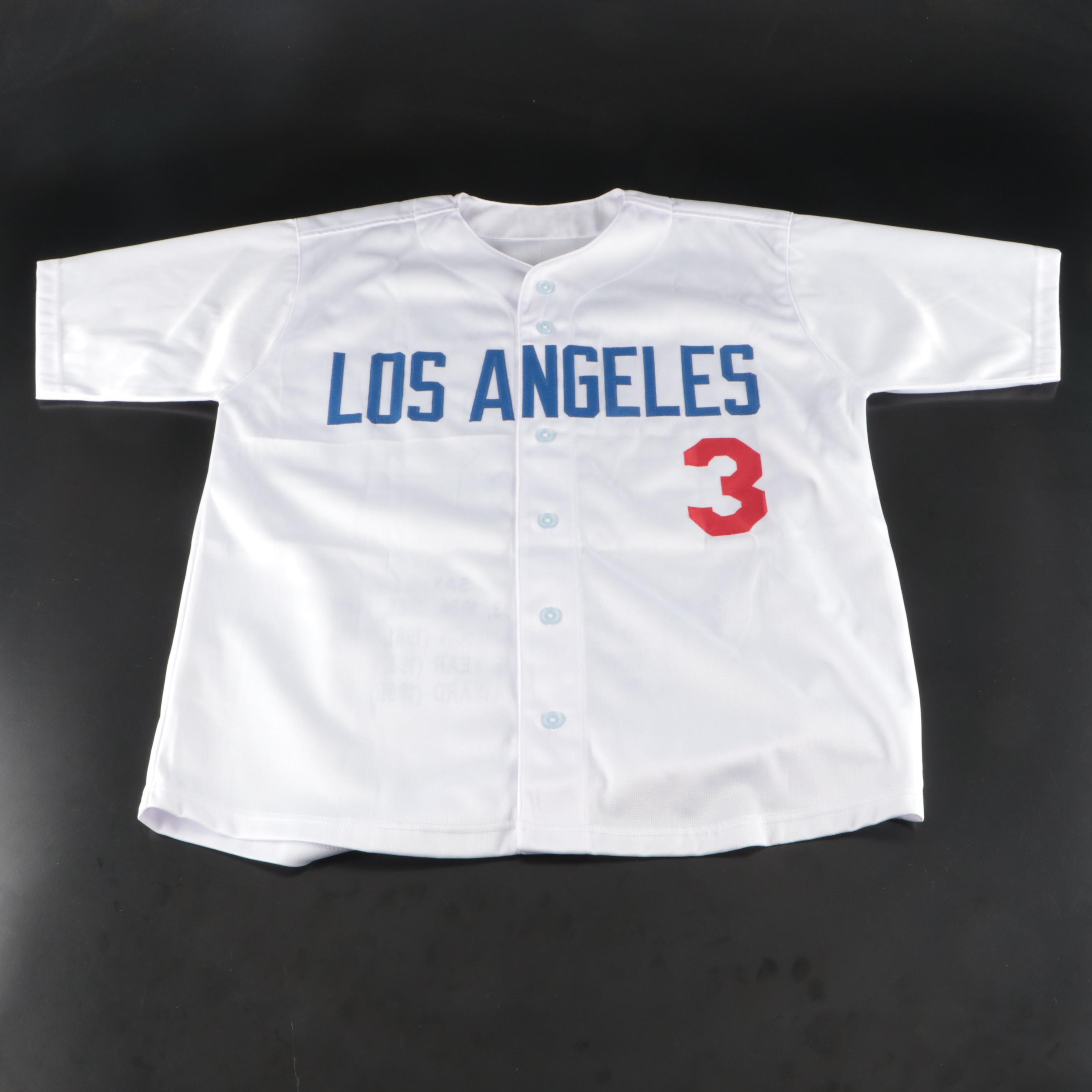 Steve Sax Signed Los Angeles Dodgers Baseball Jersey, PSA