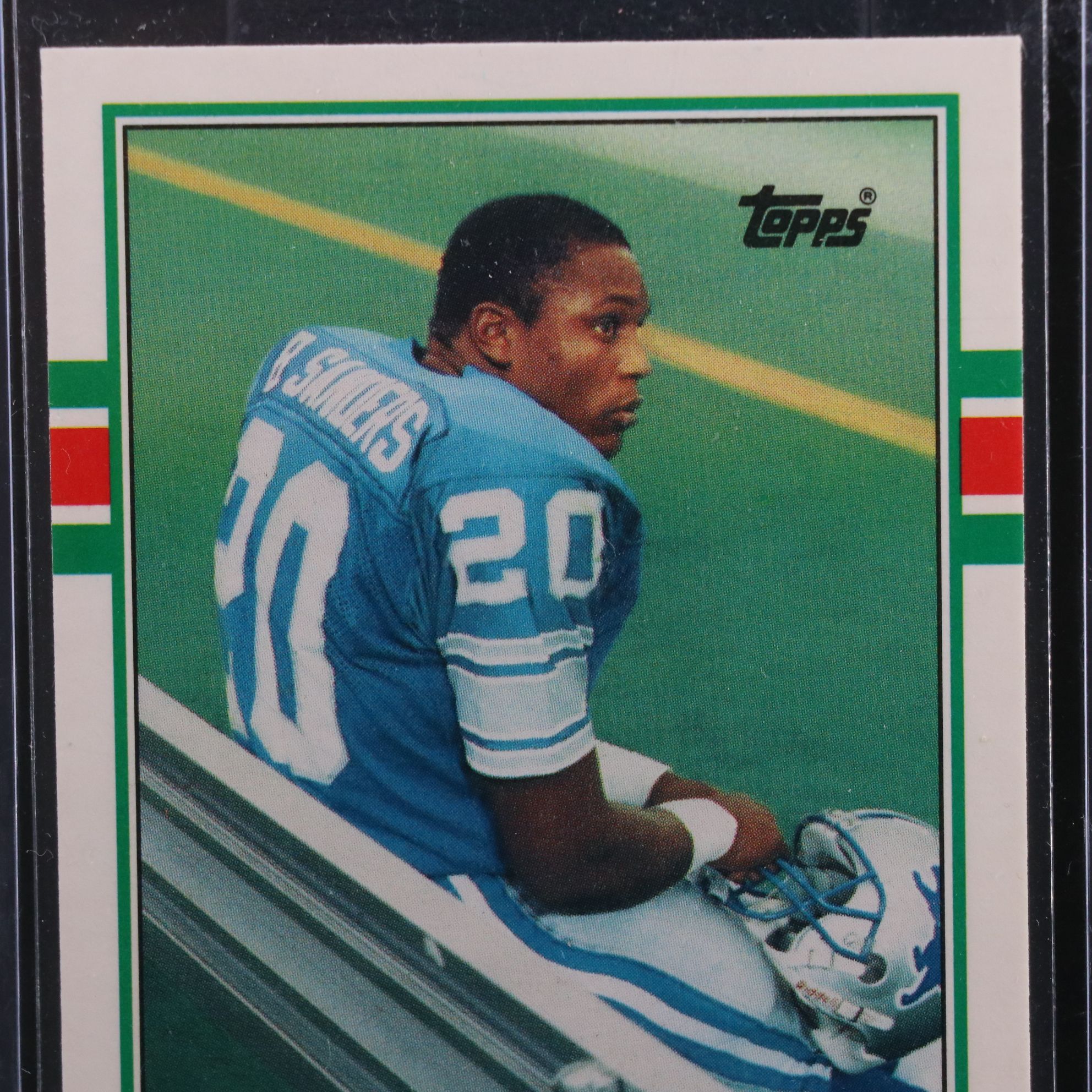 1989 Topps Traded Barry Sanders Detroit Lions Rookie Football Card