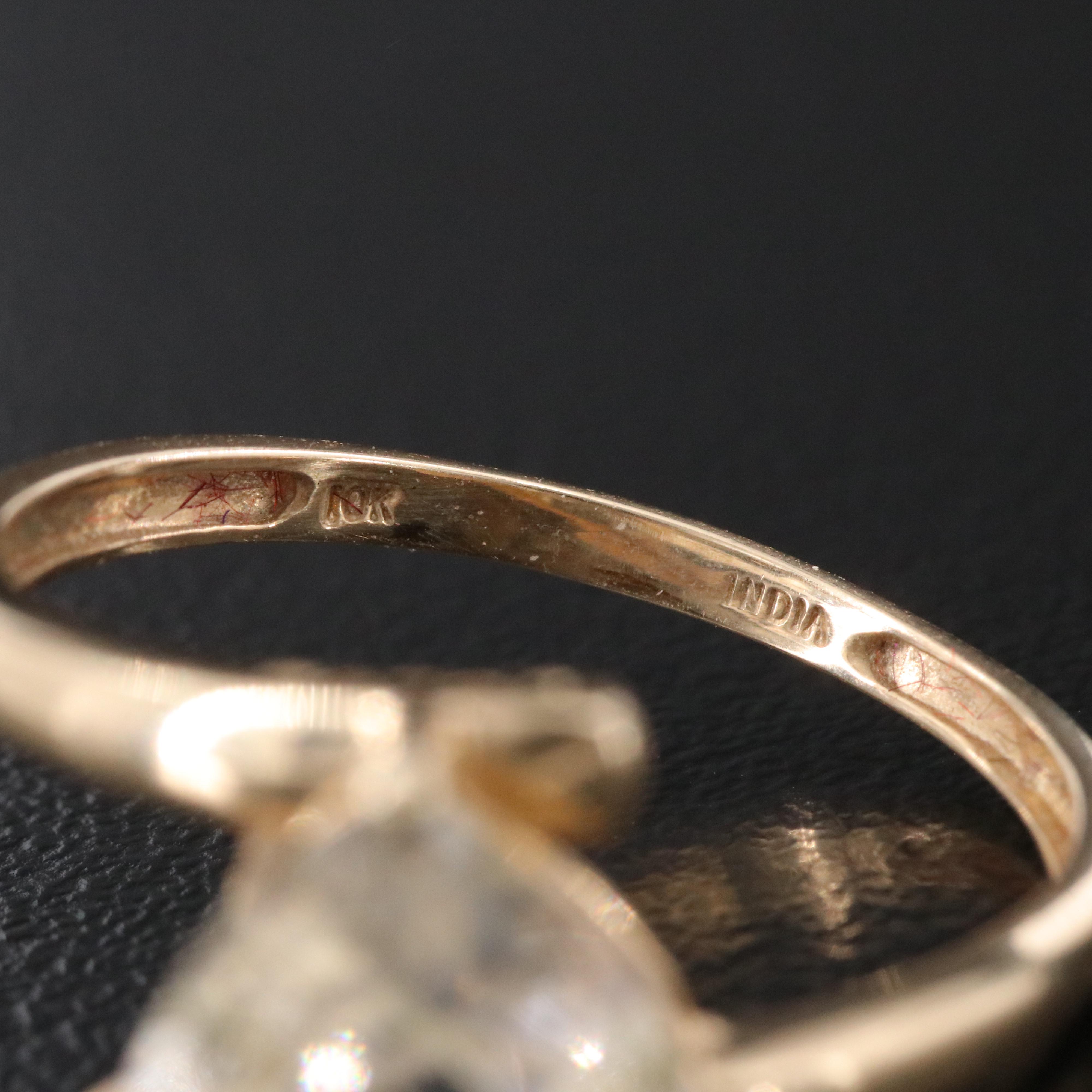 10K Rutilated Quartz Ring