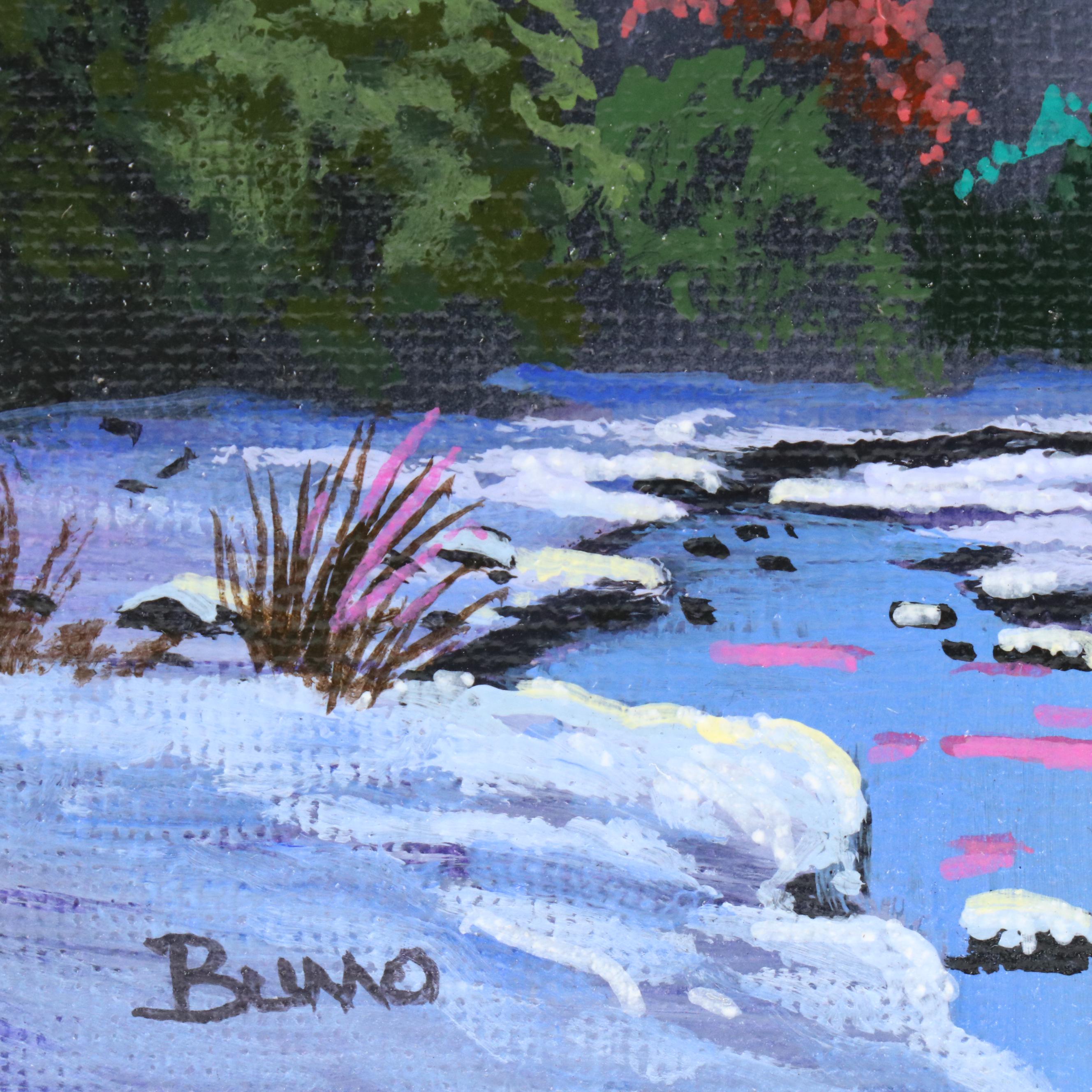 Doug "Bumo" Johnpeer Nocturne Landscape Oil Painting, 2025
