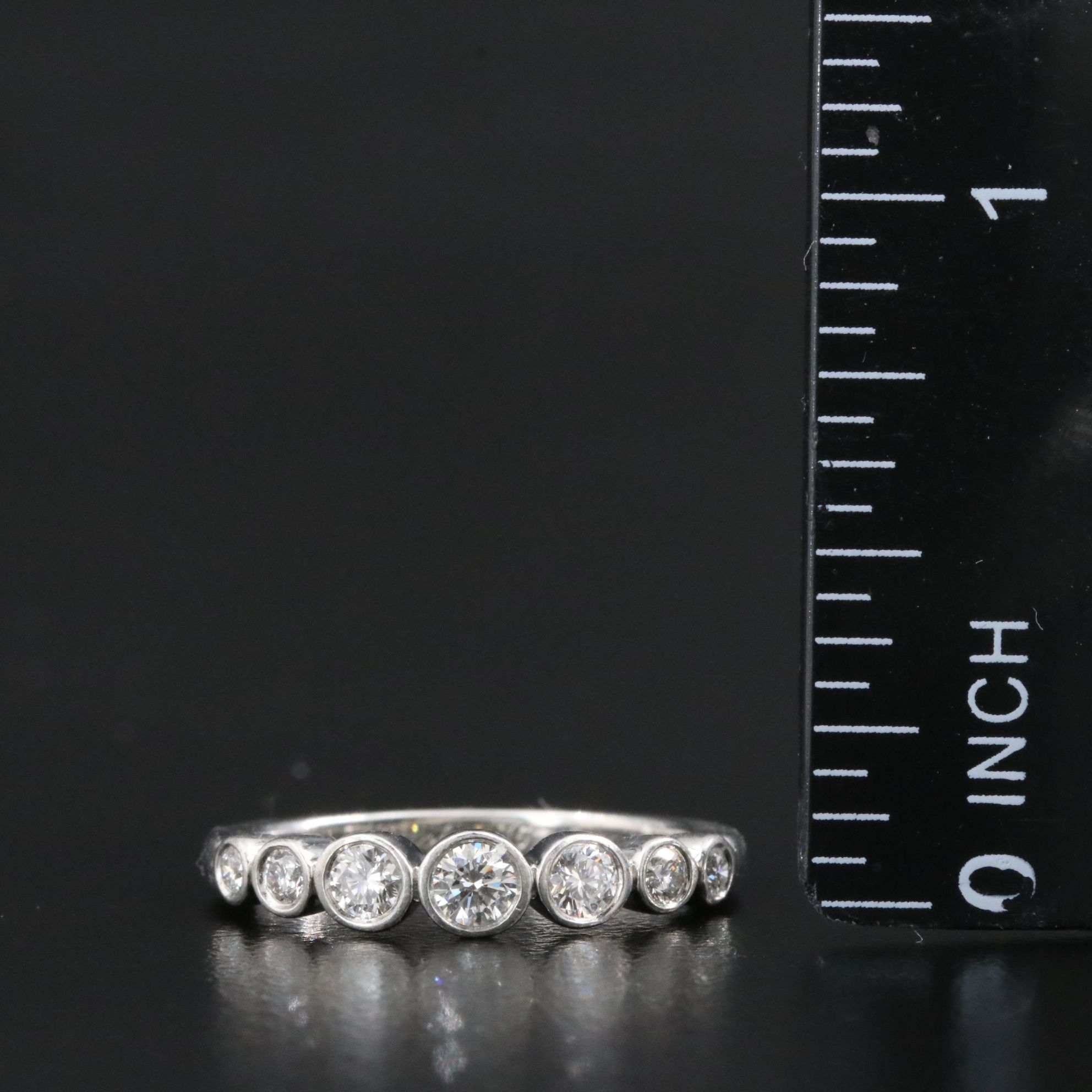 Tiffany & Co. Jazz Platinum 0.37 CTW Diamond Graduated Band Ring