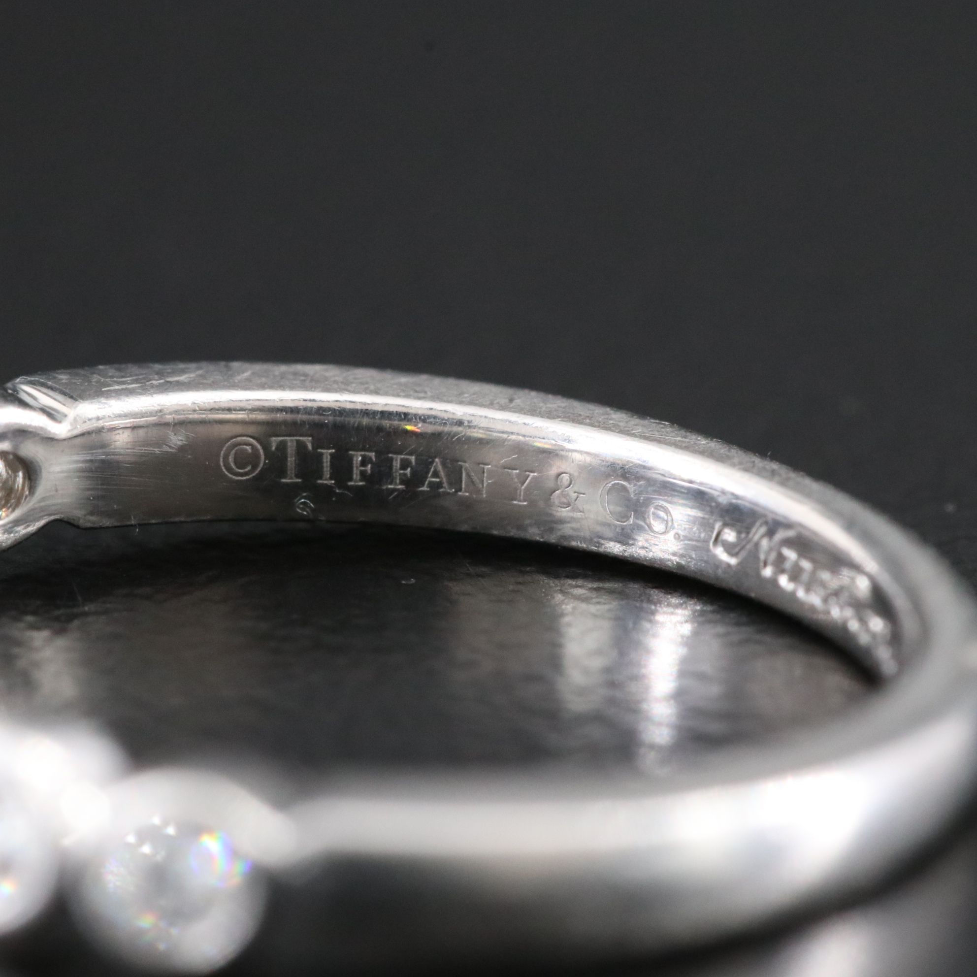 Tiffany & Co. Jazz Platinum 0.37 CTW Diamond Graduated Band Ring