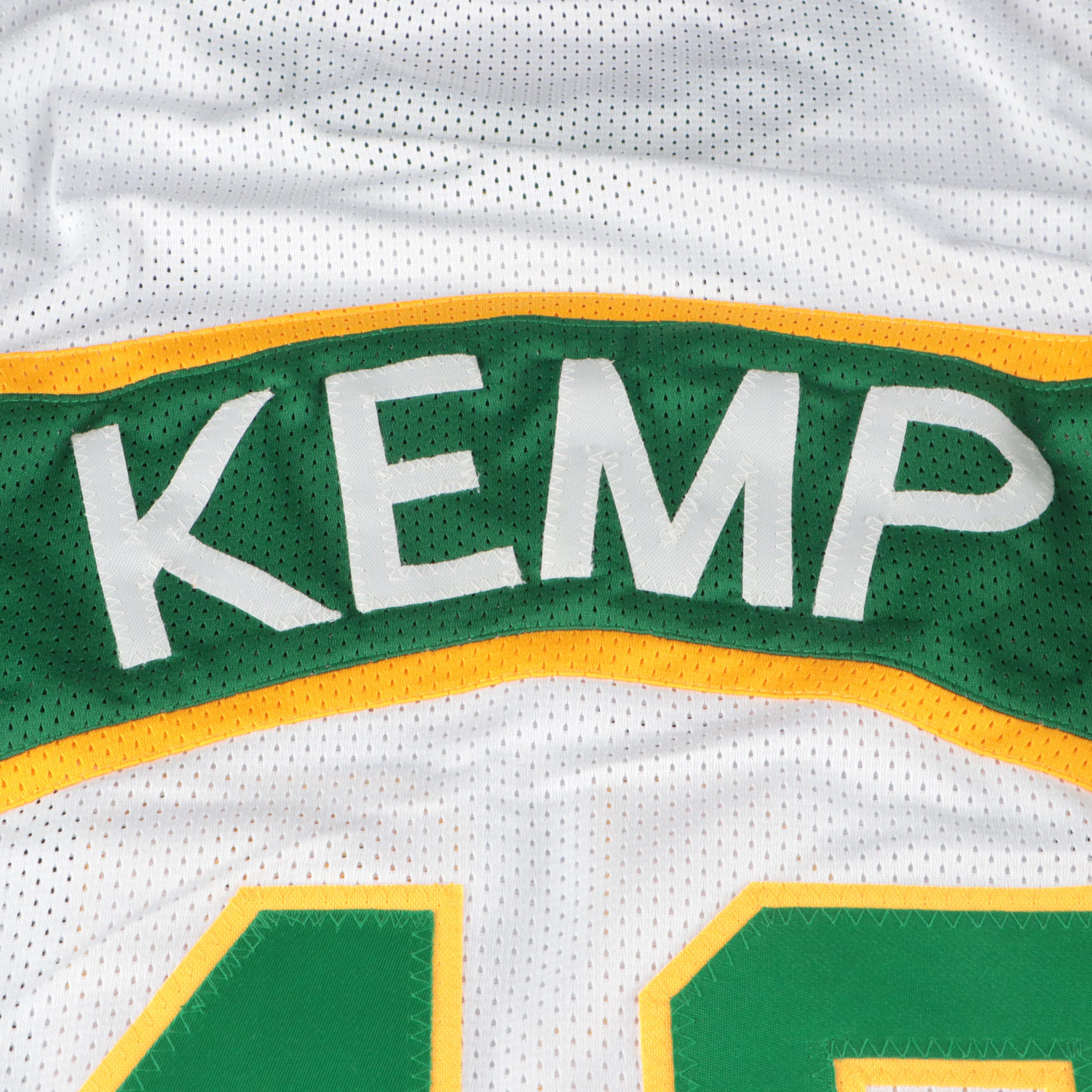 Shawn Kemp Signed Seattle Supersonics Basketball Jersey, Beckett
