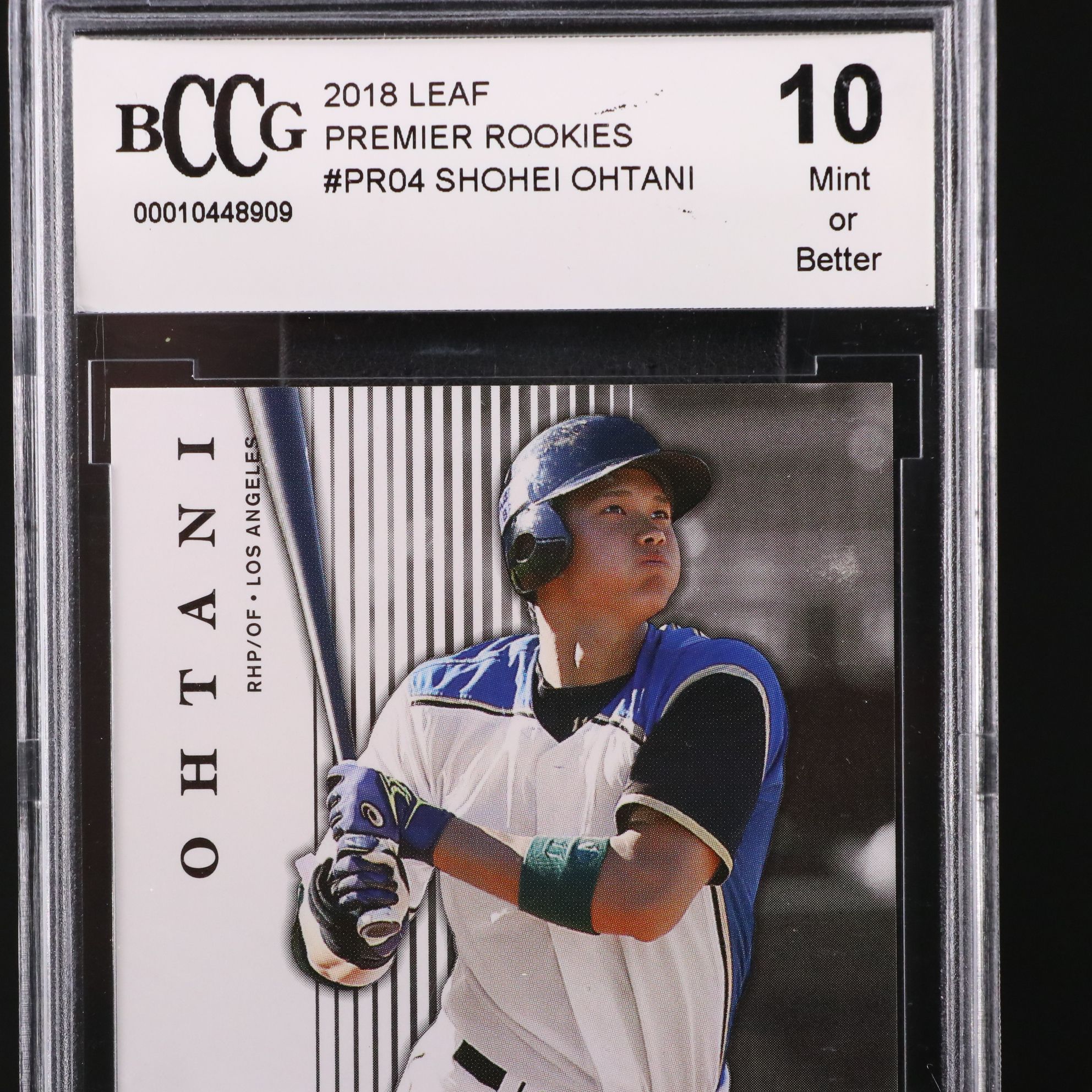2018 Leaf Shohei Ohtani Rookie Year Baseball Card Graded BCCG 10