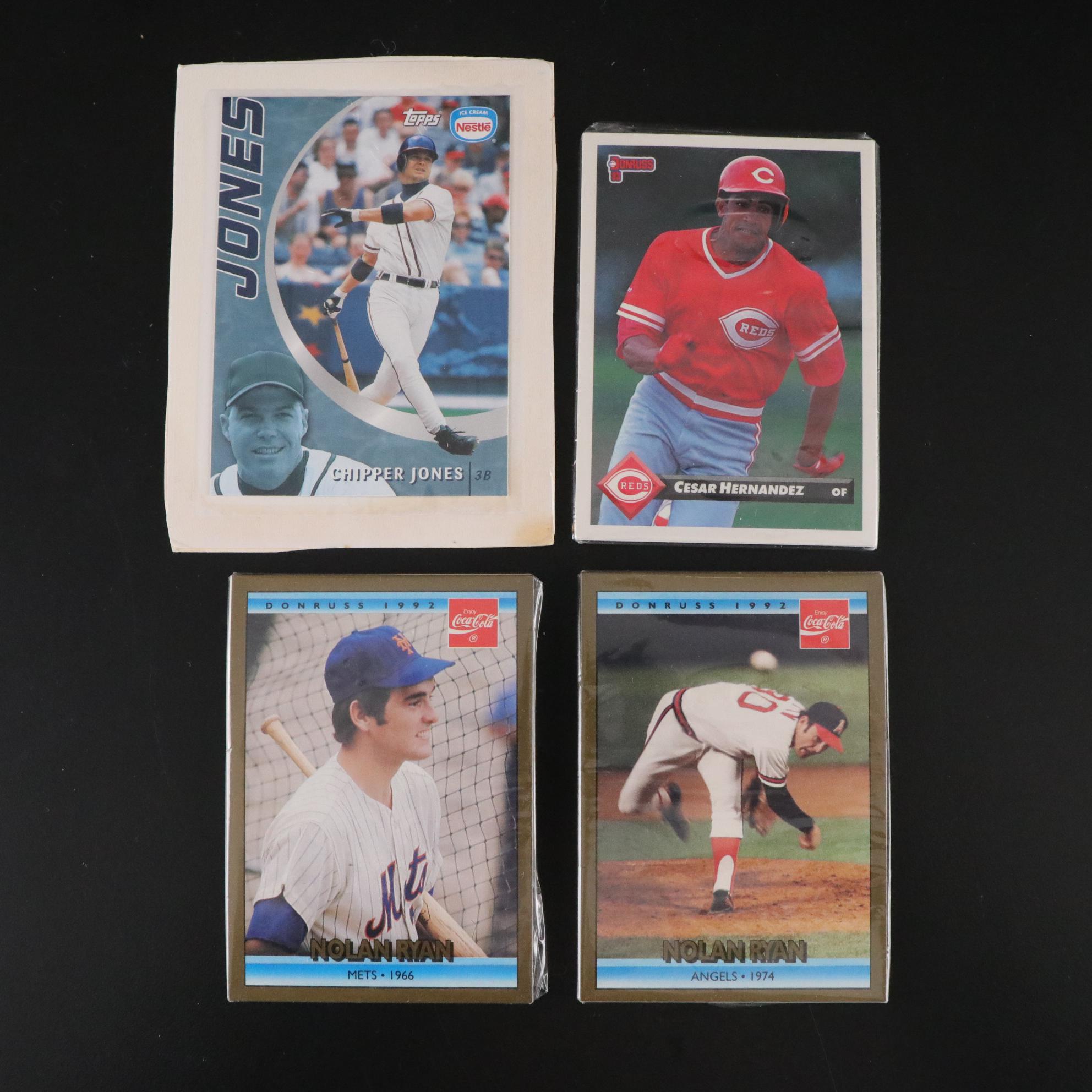 Donruss 1992 Nolan Ryan & Other Baseball Cards
