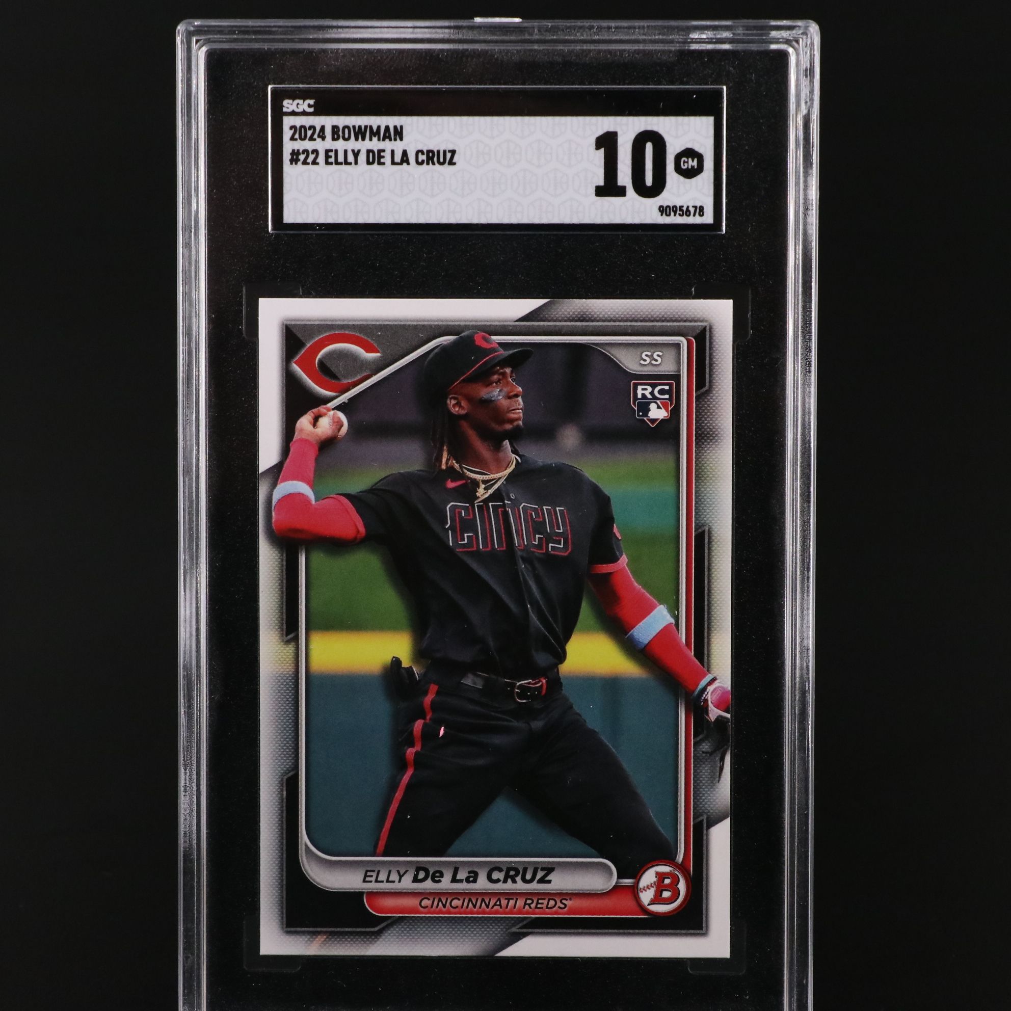 2024 Bowman Elly De La Cruz Cincinnati Reds Rookie Card Graded SGC 10