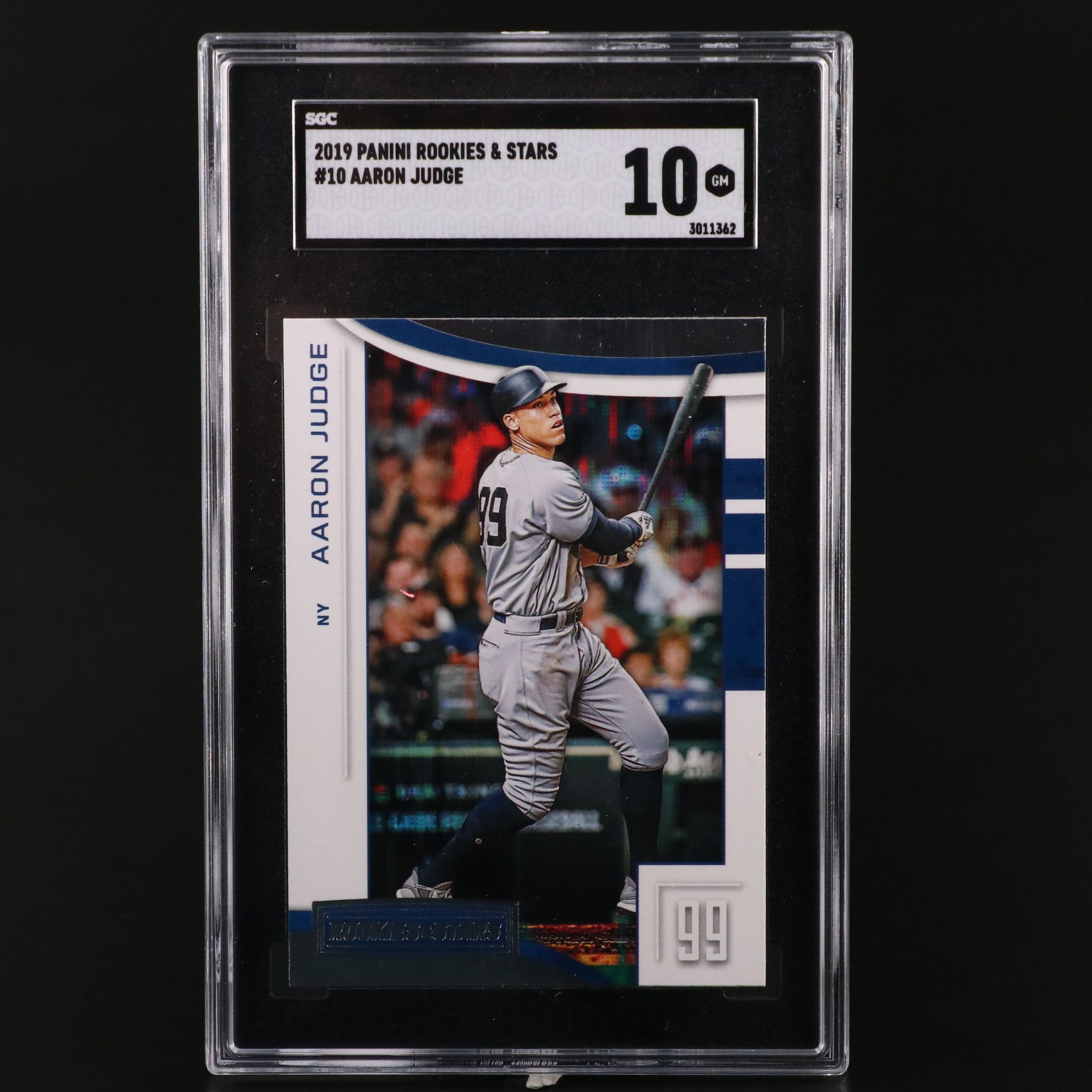 2019 Rookies & Stars Aaron Judge Baseball Card Graded SGC 10