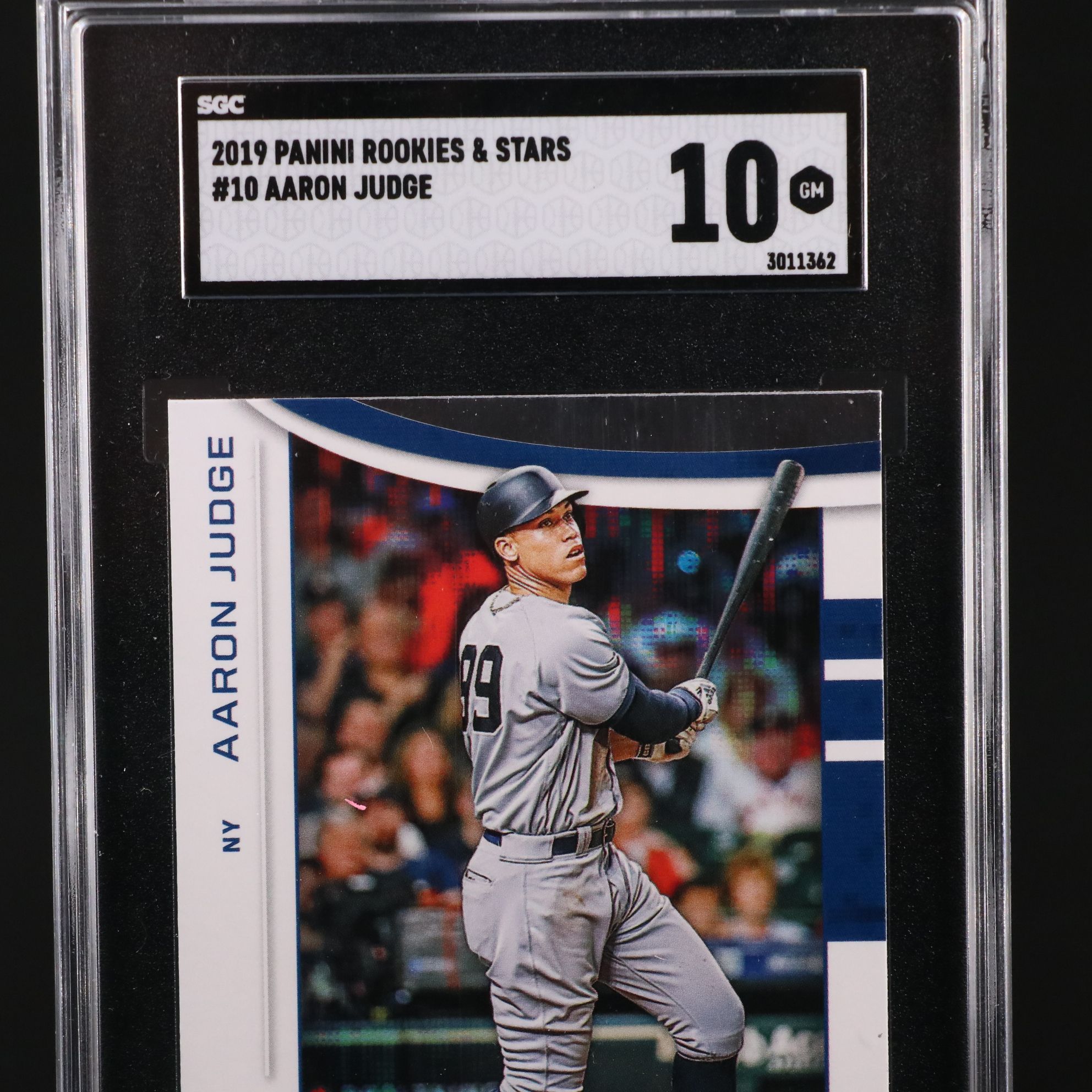 2019 Rookies & Stars Aaron Judge Baseball Card Graded SGC 10