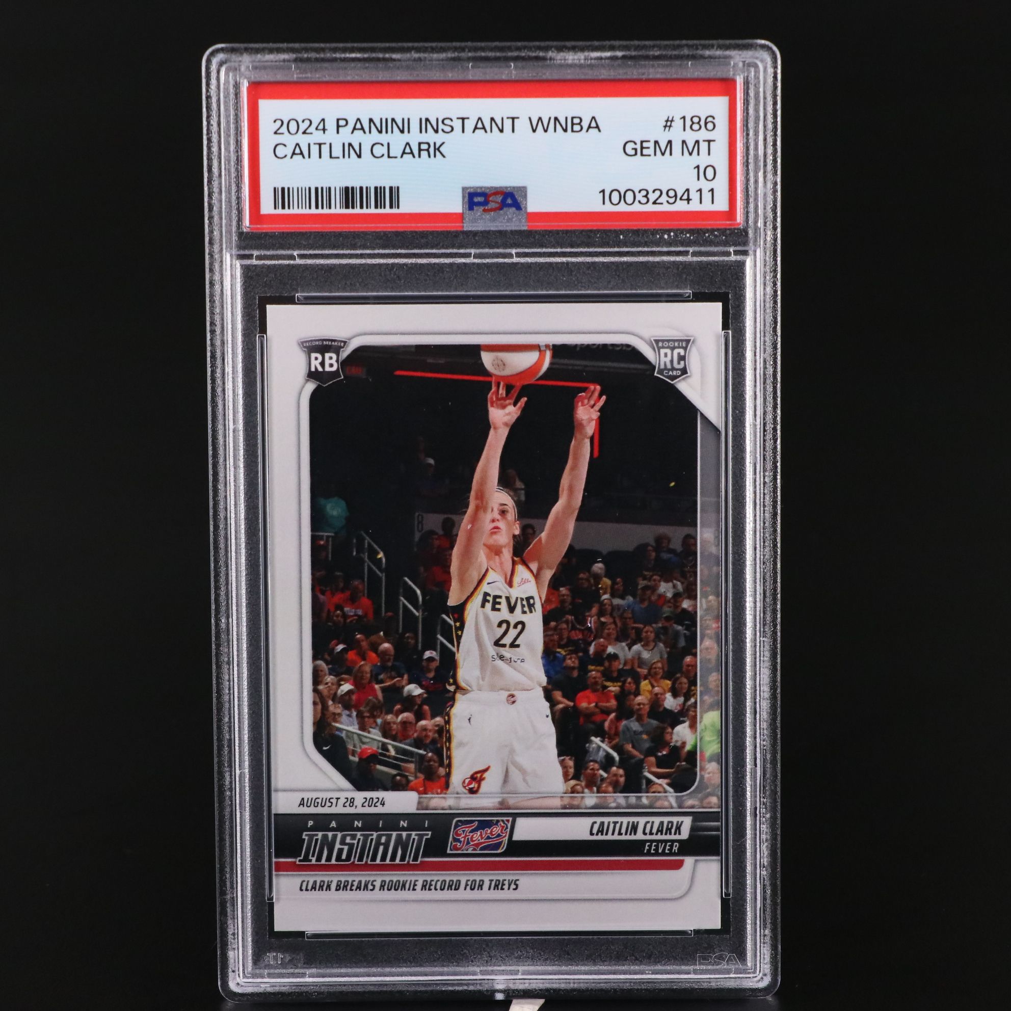 2024 Panini Instant Caitlin Clark Rookie Basketball Card Graded PSA 10