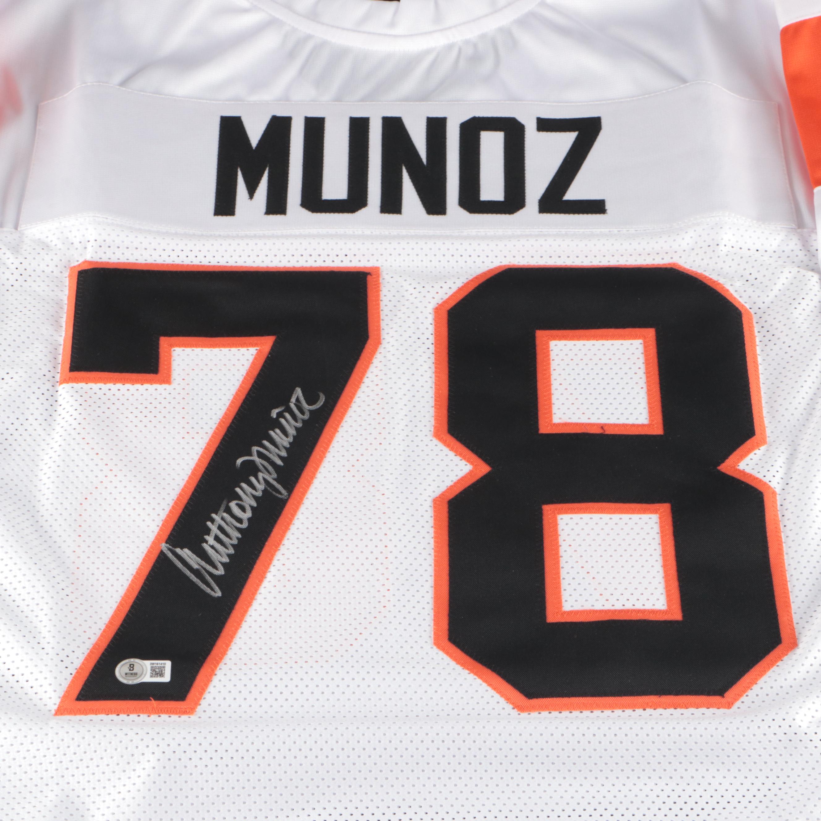 Anthony Muñoz Signed Cincinnati Bengals Football Jersey, Beckett