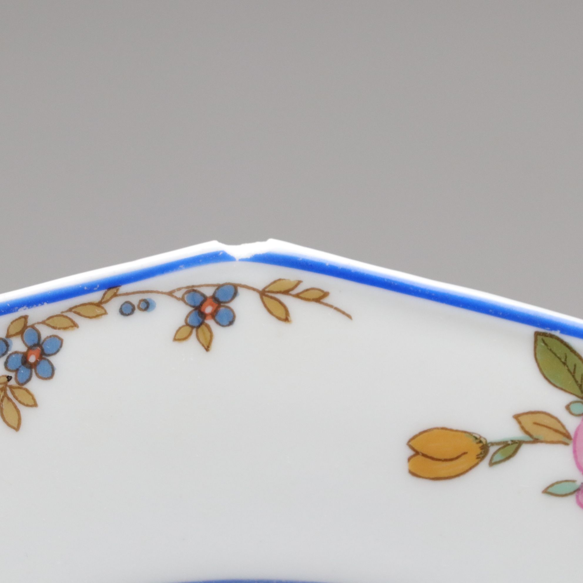 A. Lanternier Limoges Porcelain Dinnerware with English Cream, Sugar, and Dish