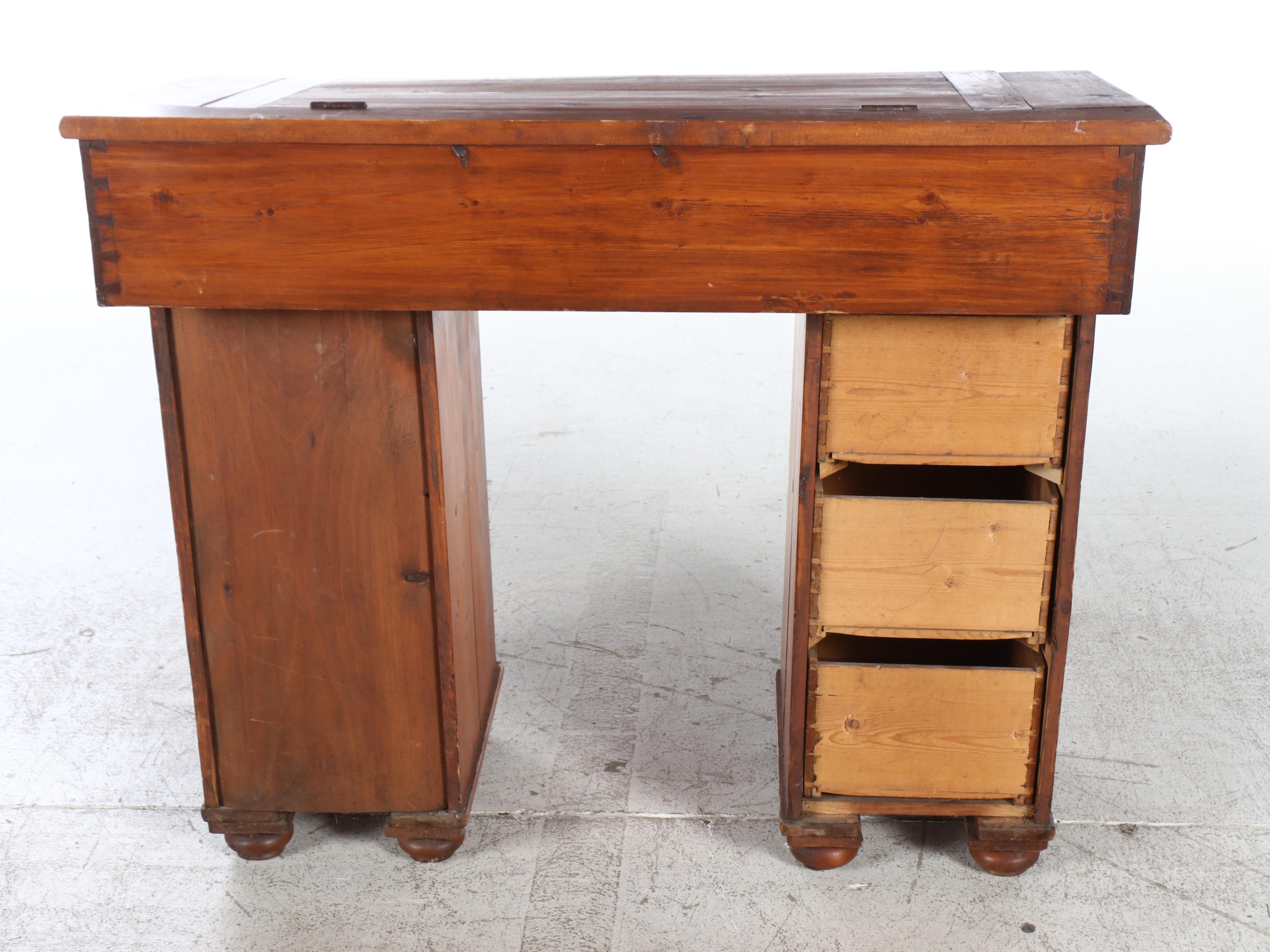 Chippendale Style Pine Writing Desk