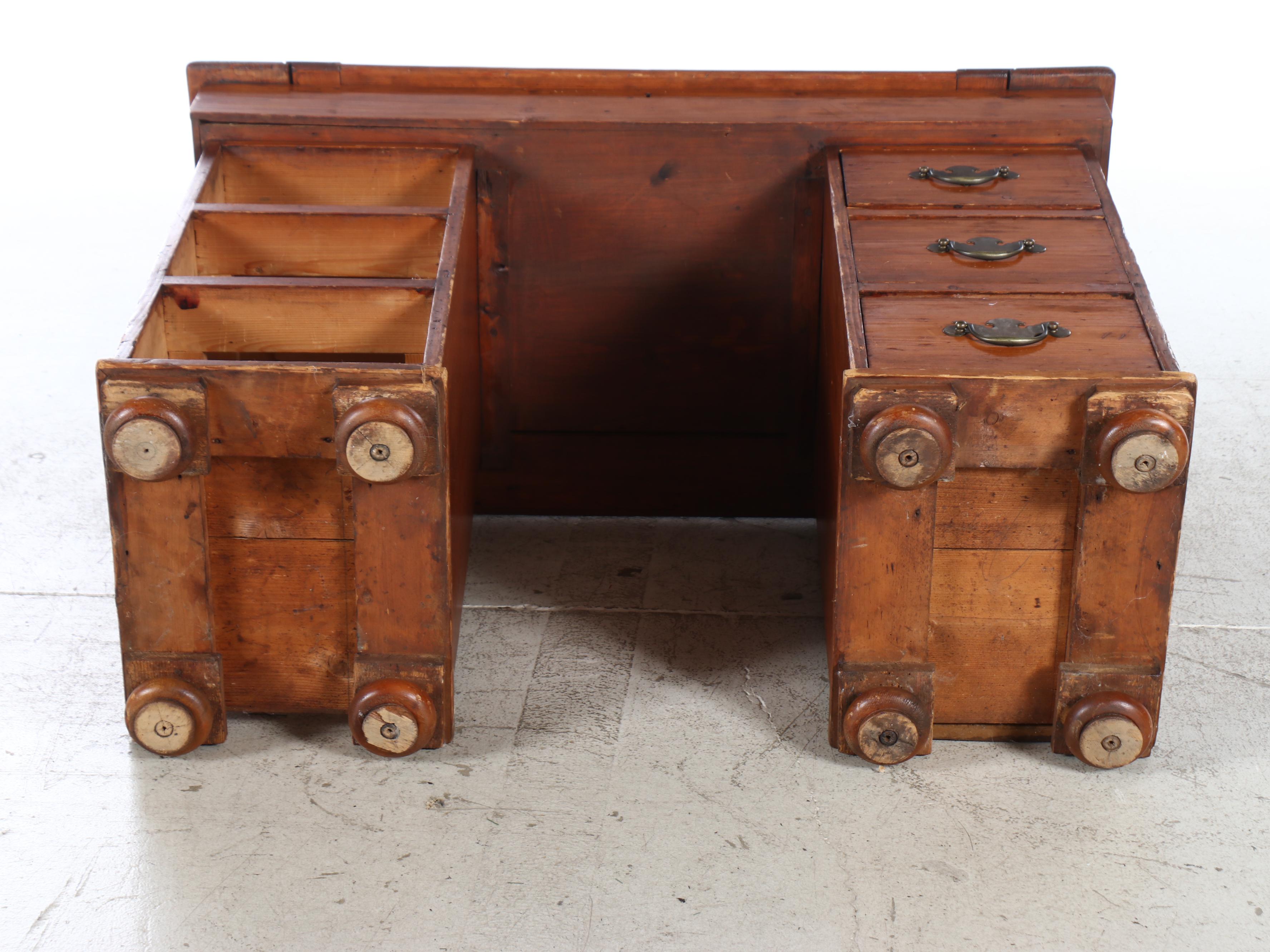 Chippendale Style Pine Writing Desk