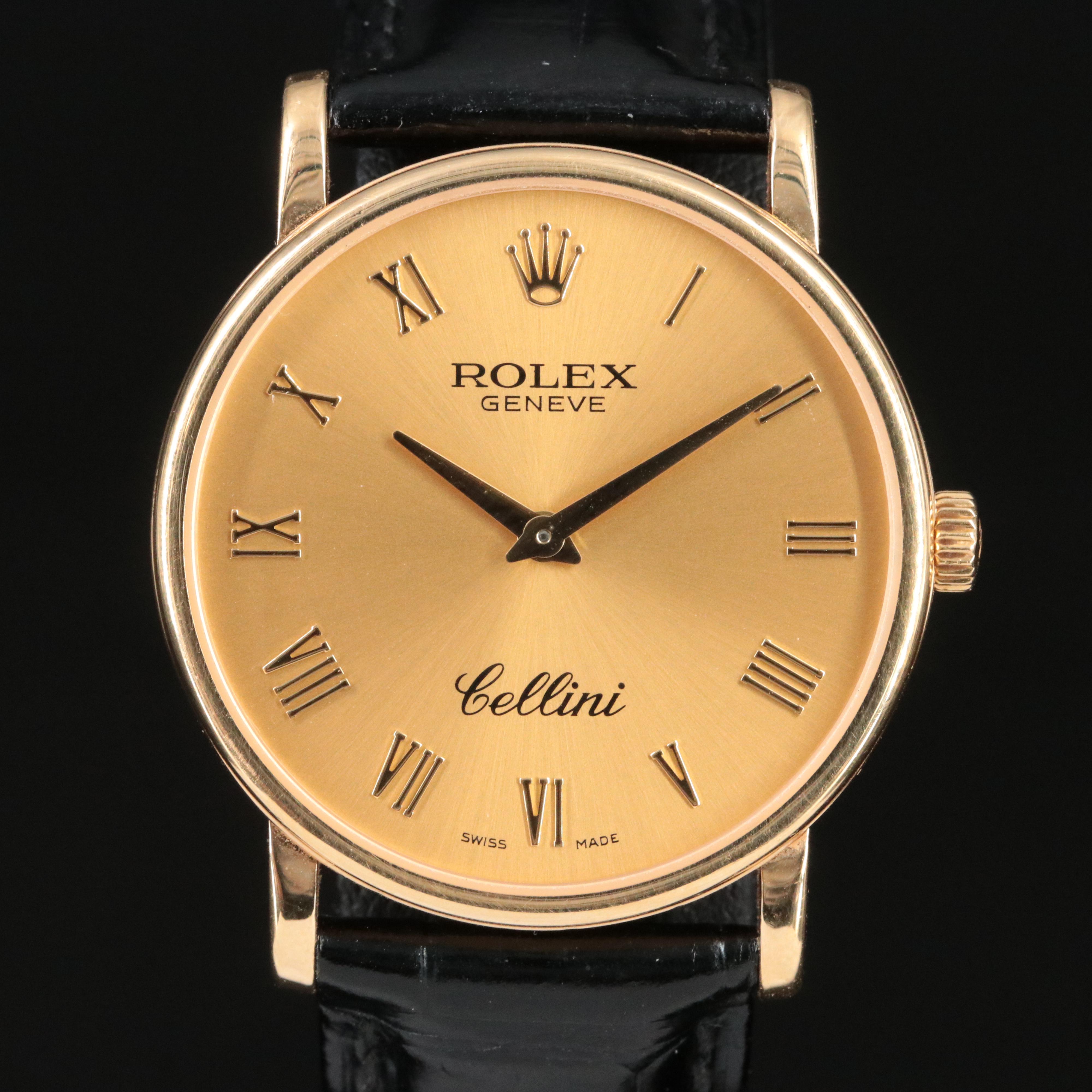 18K Rolex Cellini Model 5115/8 Watch