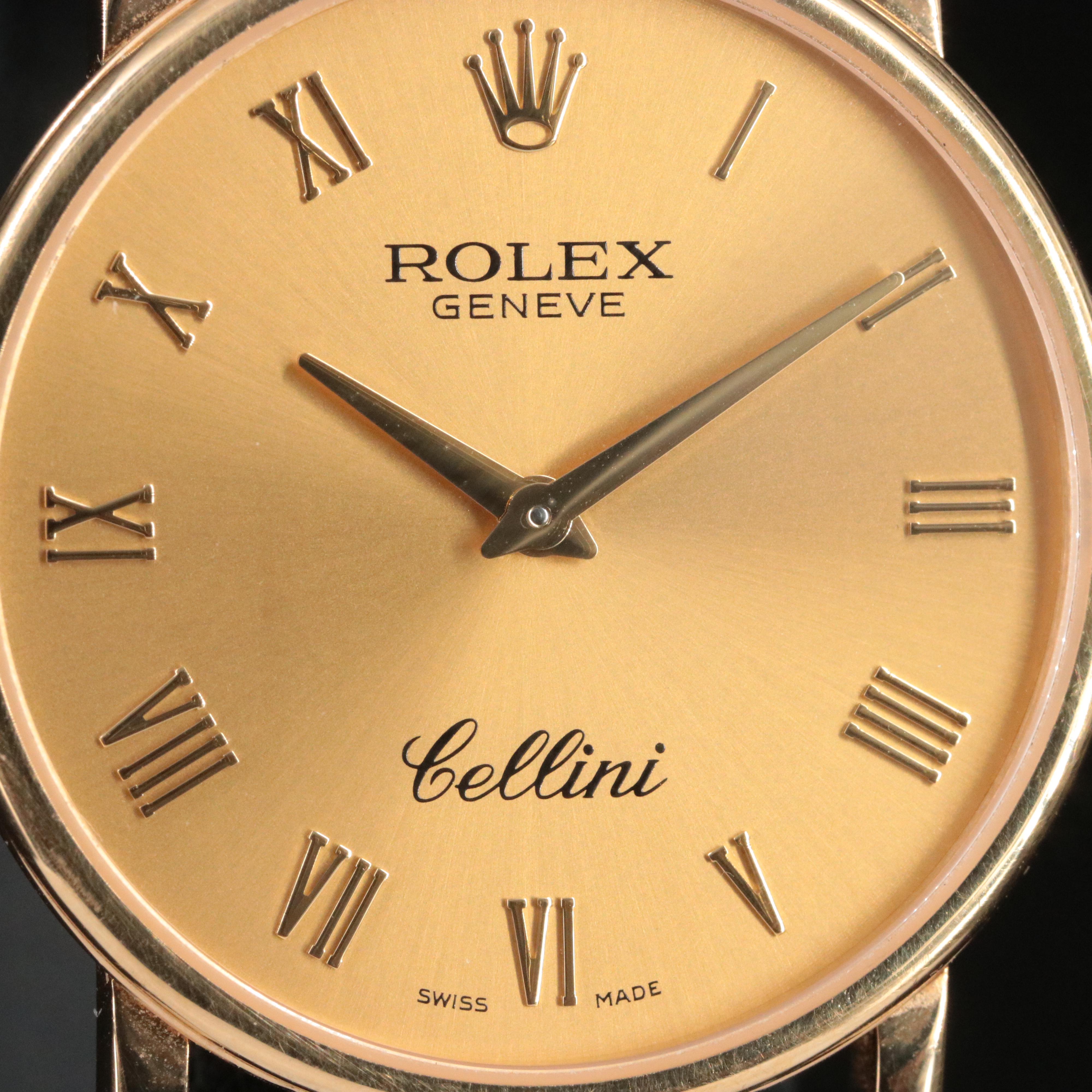 18K Rolex Cellini Model 5115/8 Watch