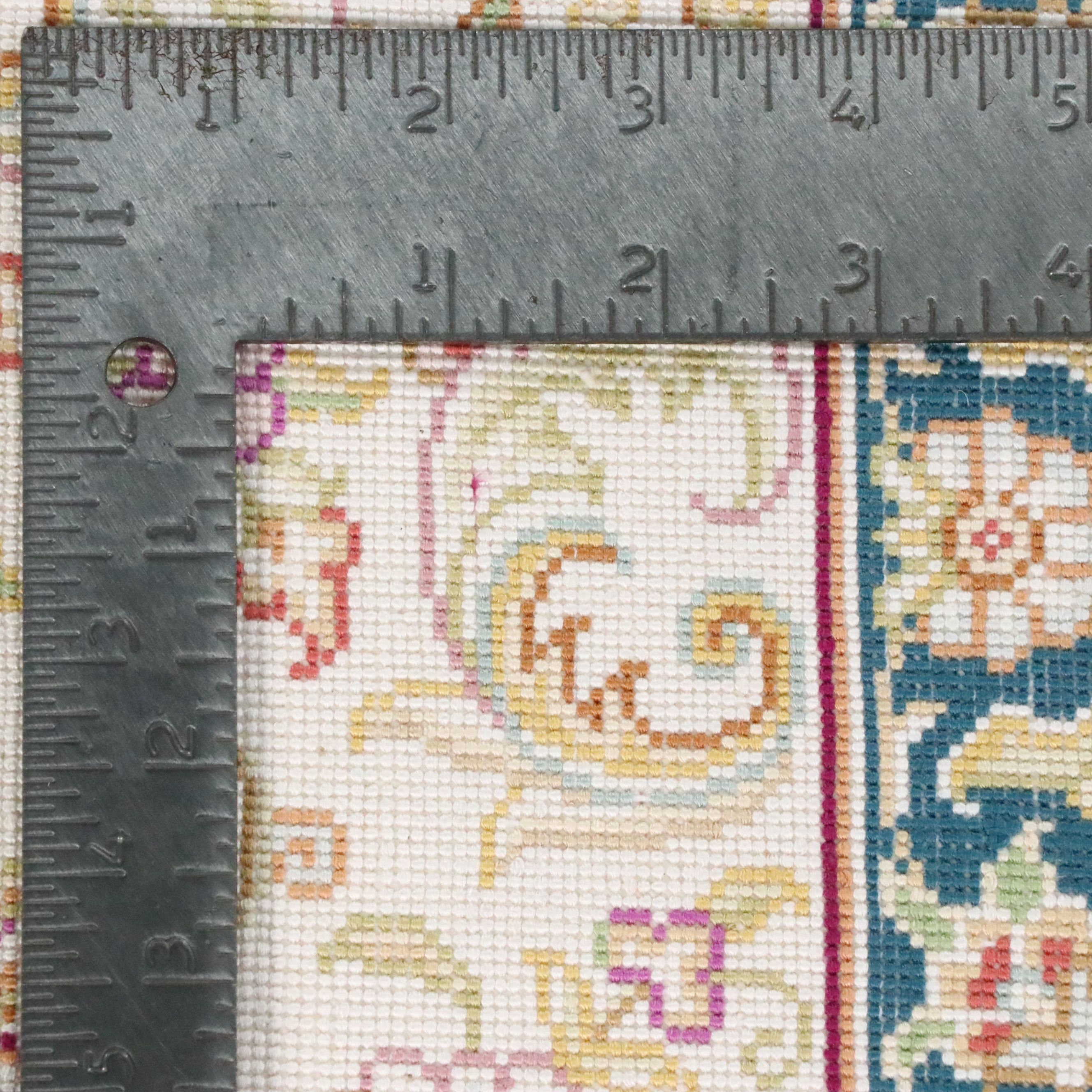 5'7 x 8'7 Hand-Knotted Persian Qom Silk Area Rug