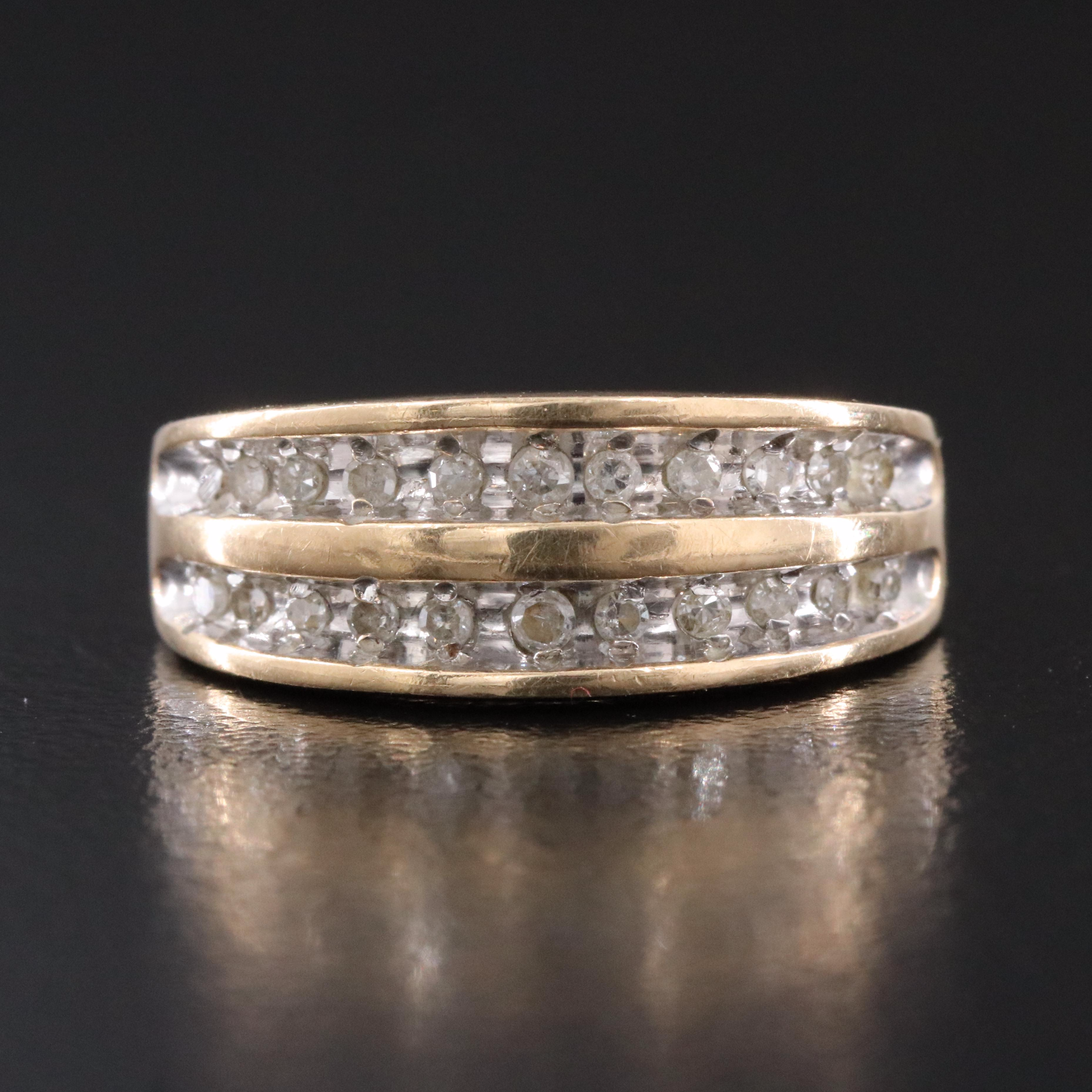 10K 0.23 CTW Diamond Ring